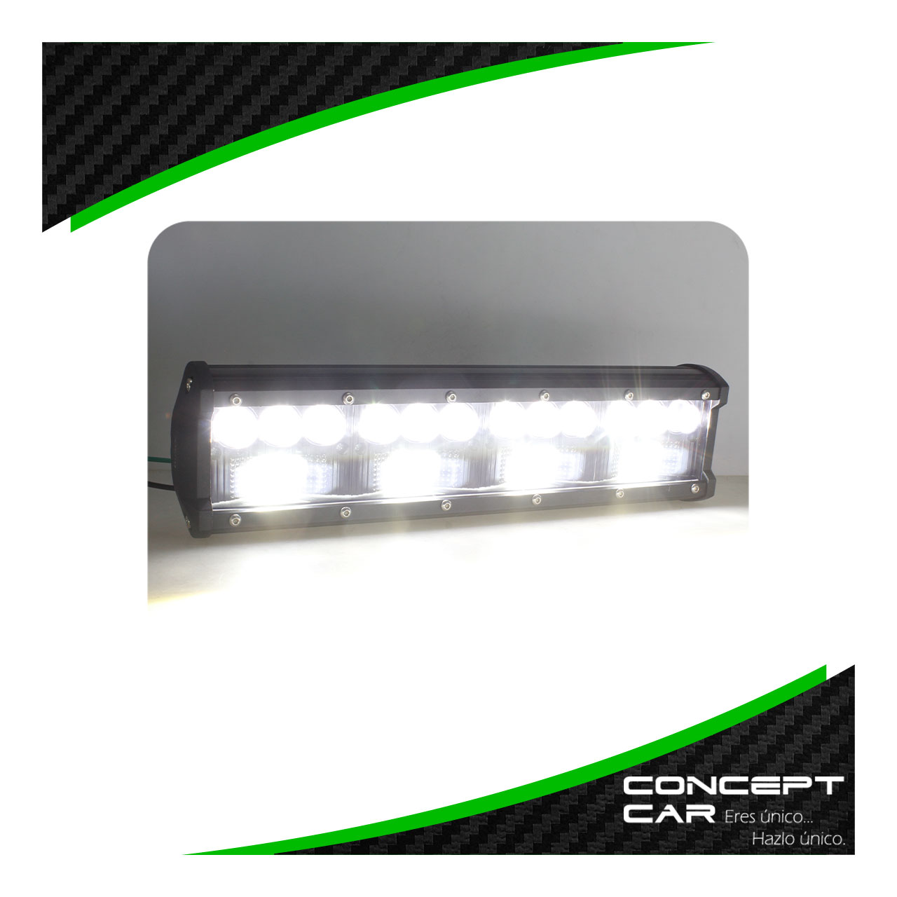 Barra Auxiliar 16 Hiper Led Lupa 12 Pulgada Jeep 4x4 12-24v