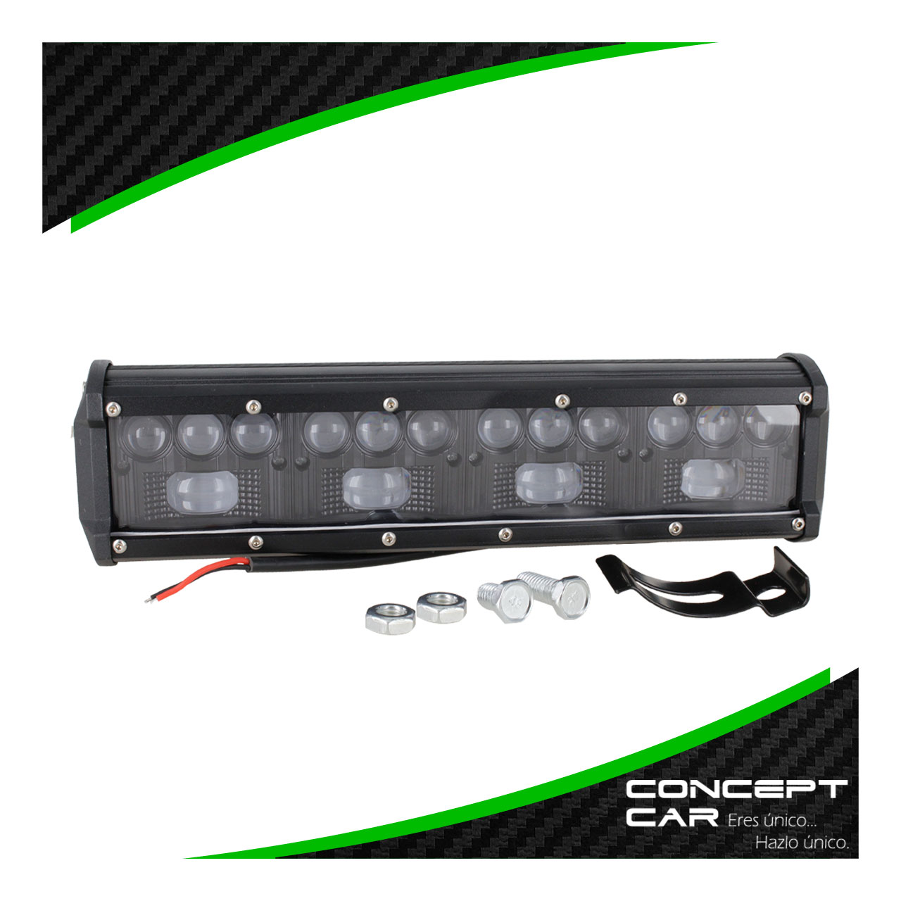 Barra Auxiliar 16 Hiper Led Lupa 12 Pulgada Jeep 4x4 12-24v
