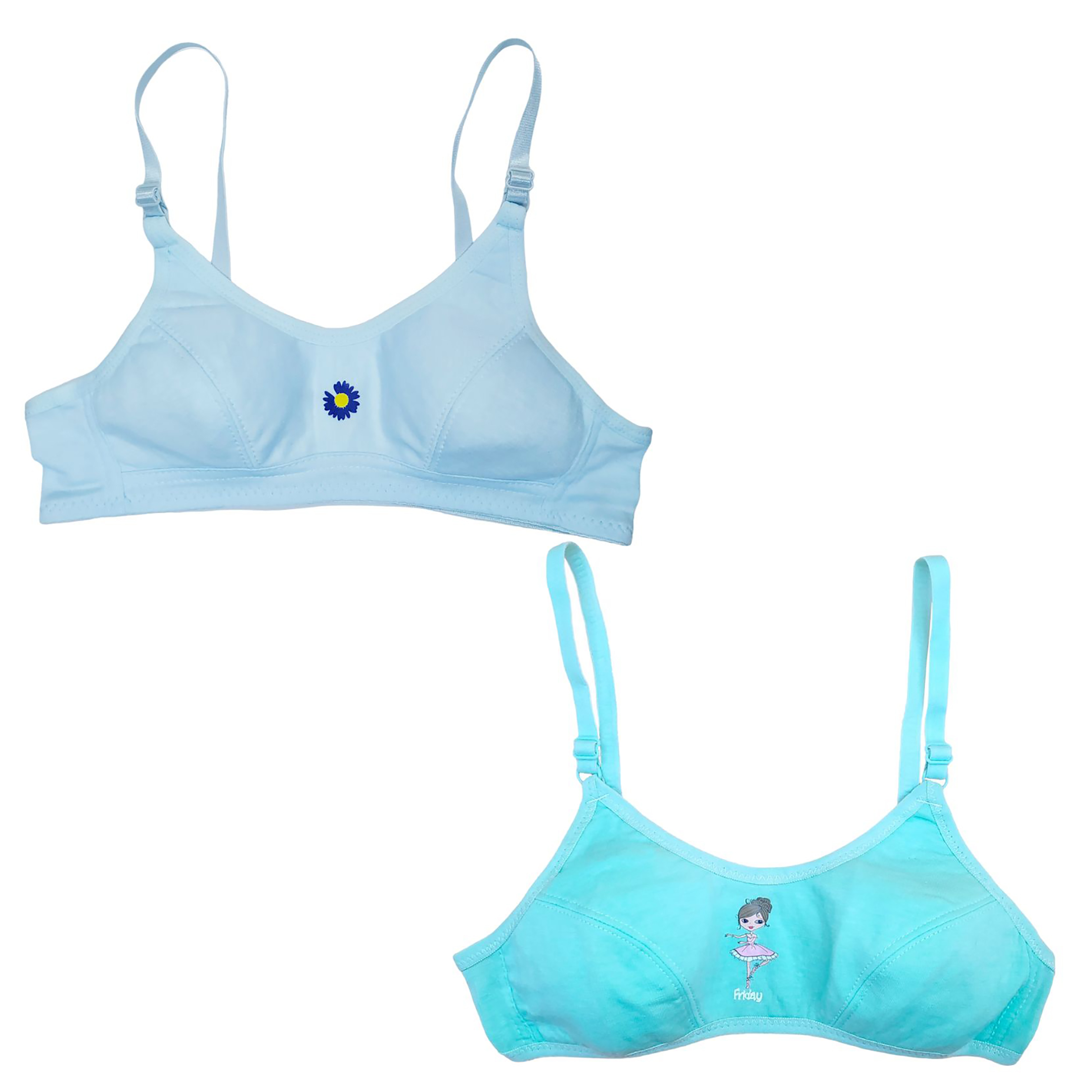 Mi Primer Brasier De Algodón Para Niña Adolescente 6pz