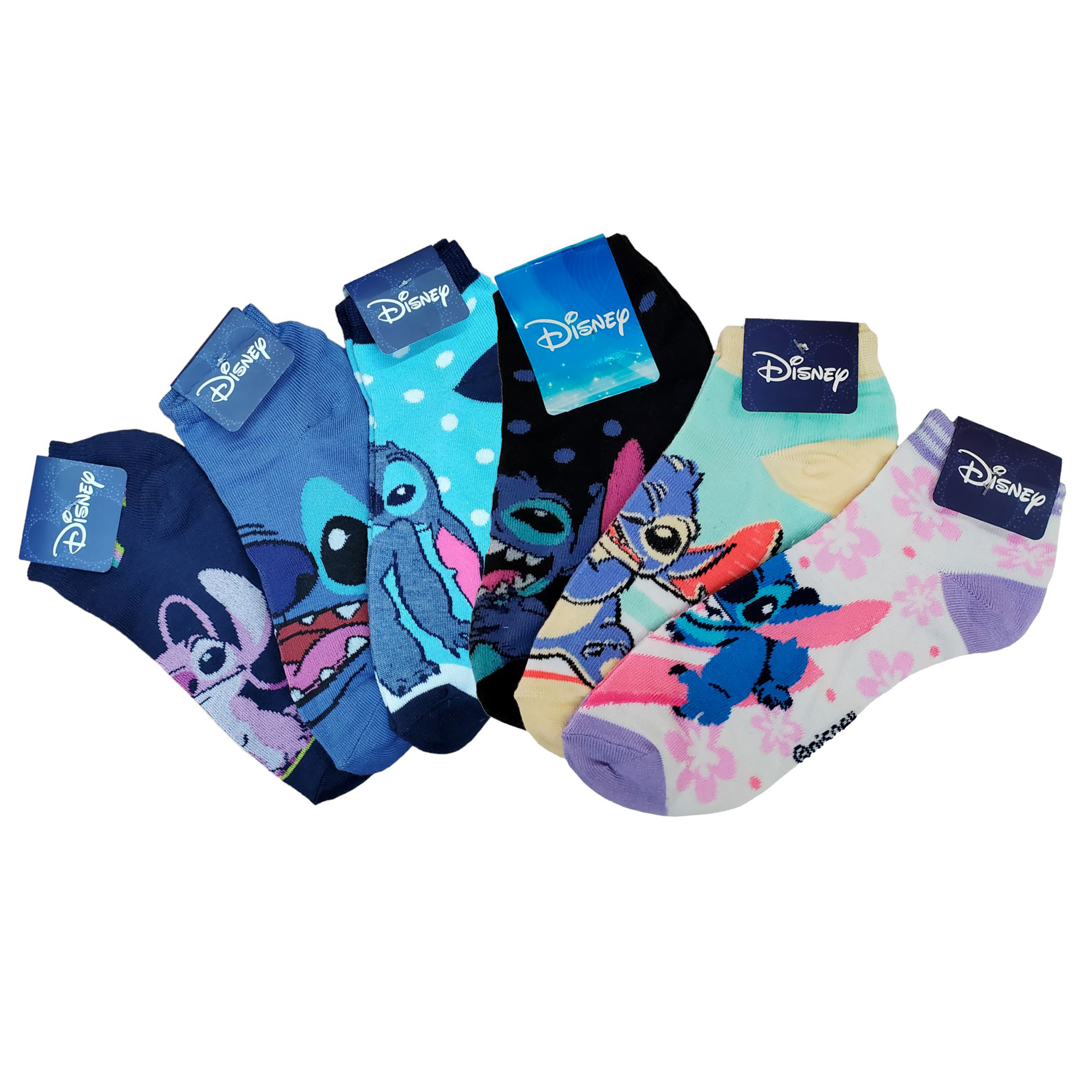 Tines Cortos Stitch Unisex 6 Pares
