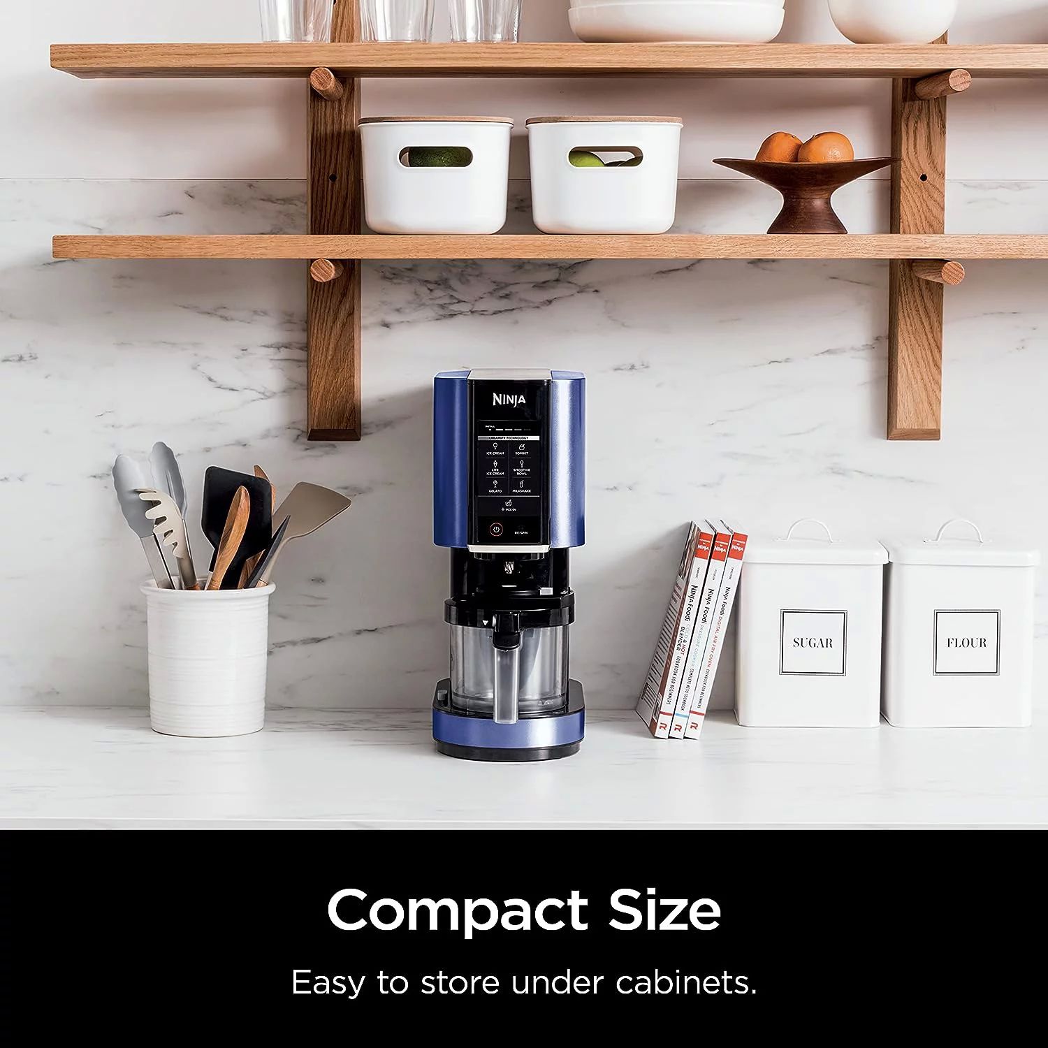 Ninja Creami máquina para hacer helado, gelato, malteada, sorbetes y batidos, 7 programas de un solo toque Morada NC301RL Renewed