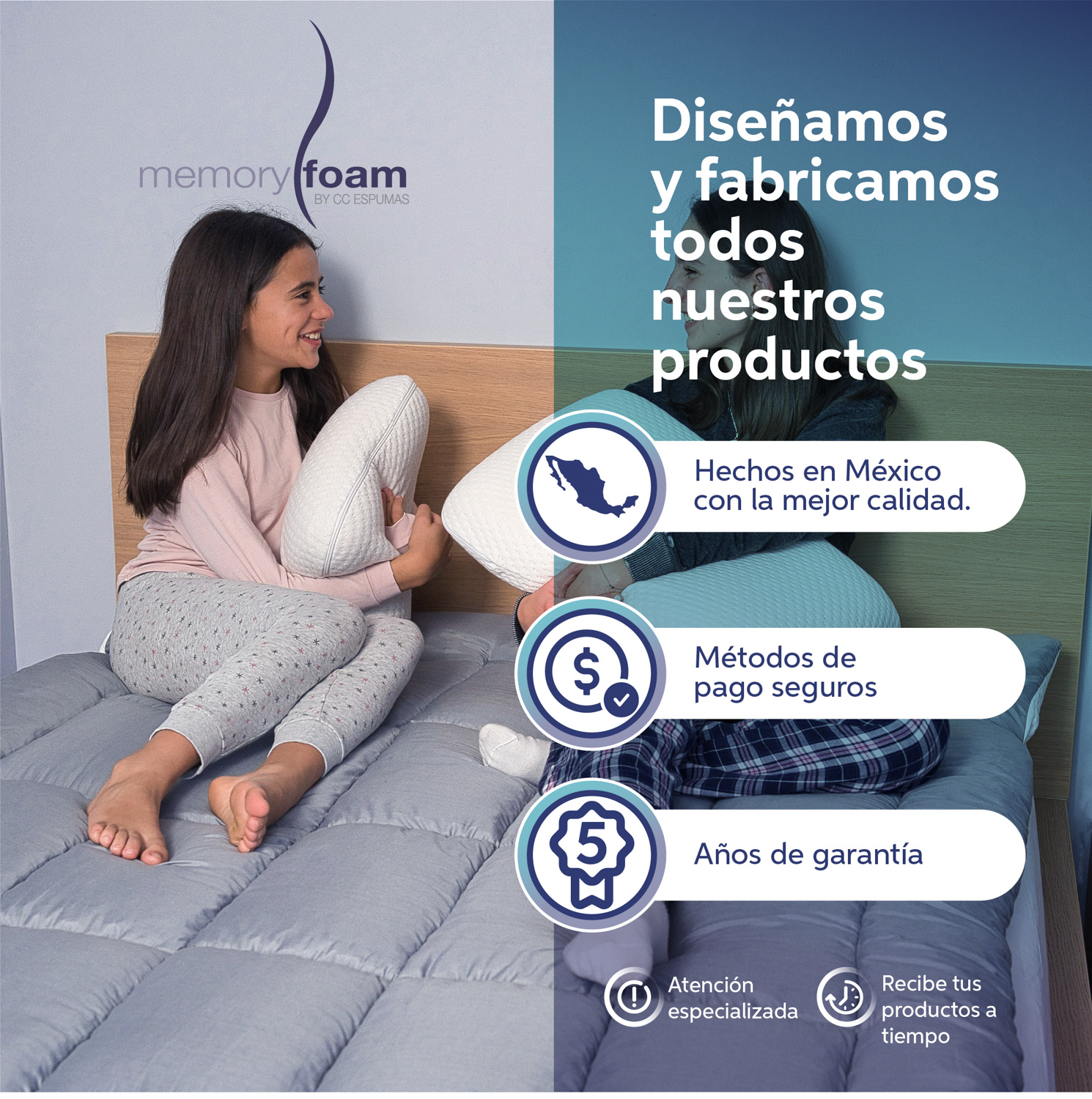 MEMORY FOAM Colchoneta Cloud Individual Sobrecolchón de Memory Foam .