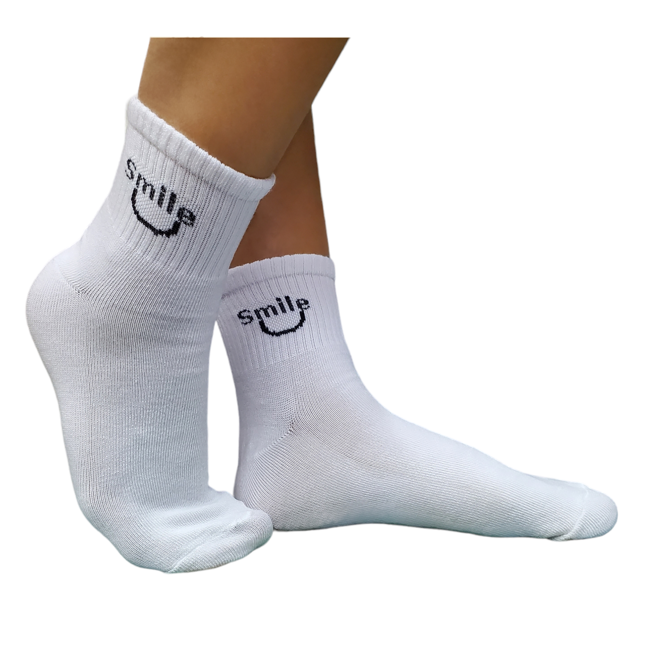 Tin Largo Unisex Blanco Con Estampado 12 Pares