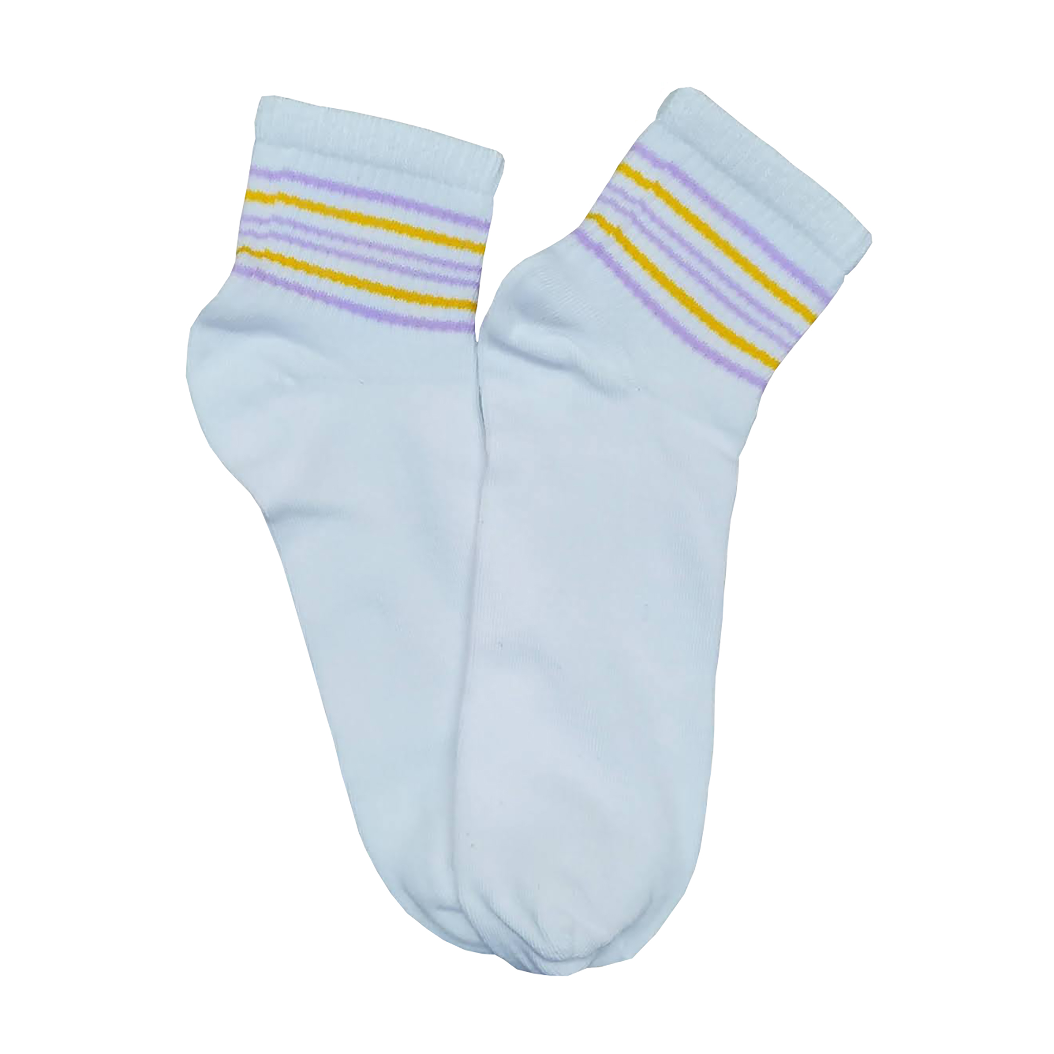 Tin Largo Unisex Blanco Con Estampado 12 Pares