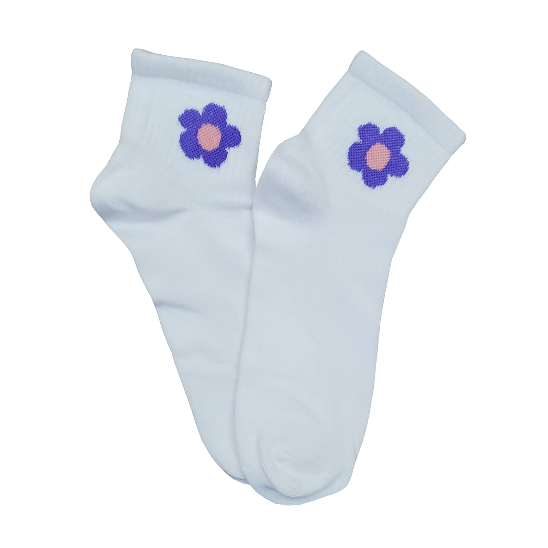 Tin Largo Unisex Blanco Con Estampado 12 Pares