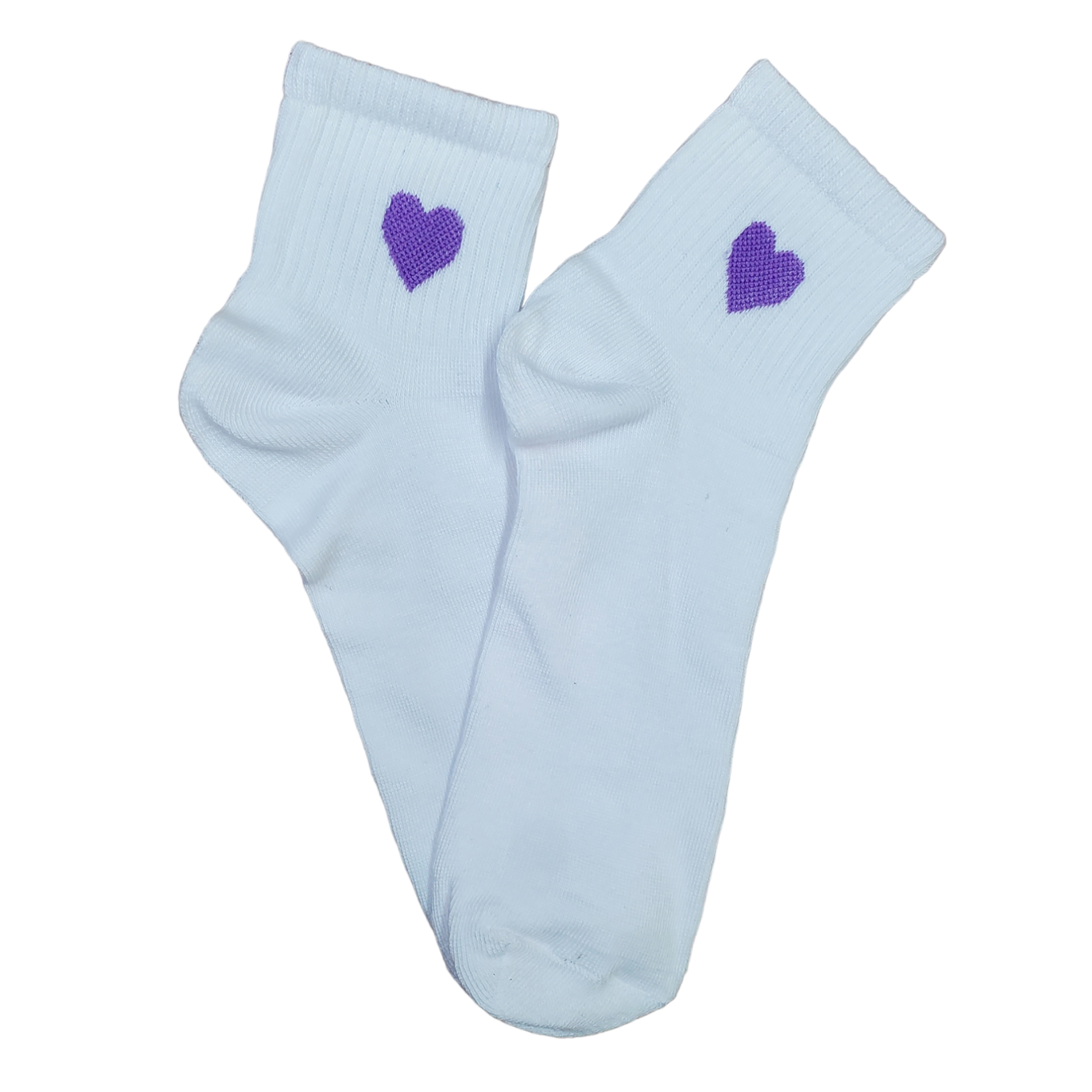 Tin Largo Unisex Blanco Con Estampado 12 Pares