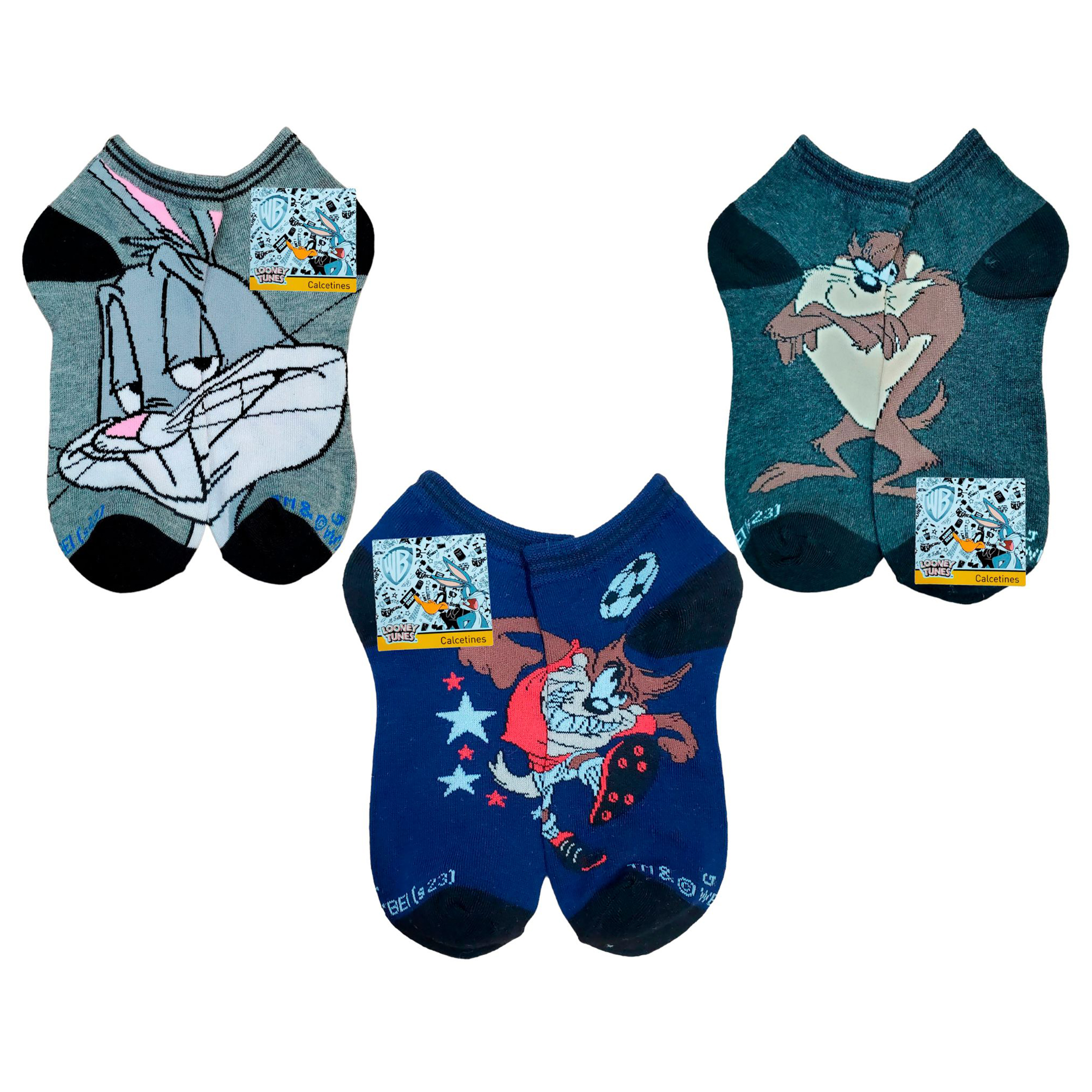 Tines Cortos Looney Tunes Unisex 12 Pares