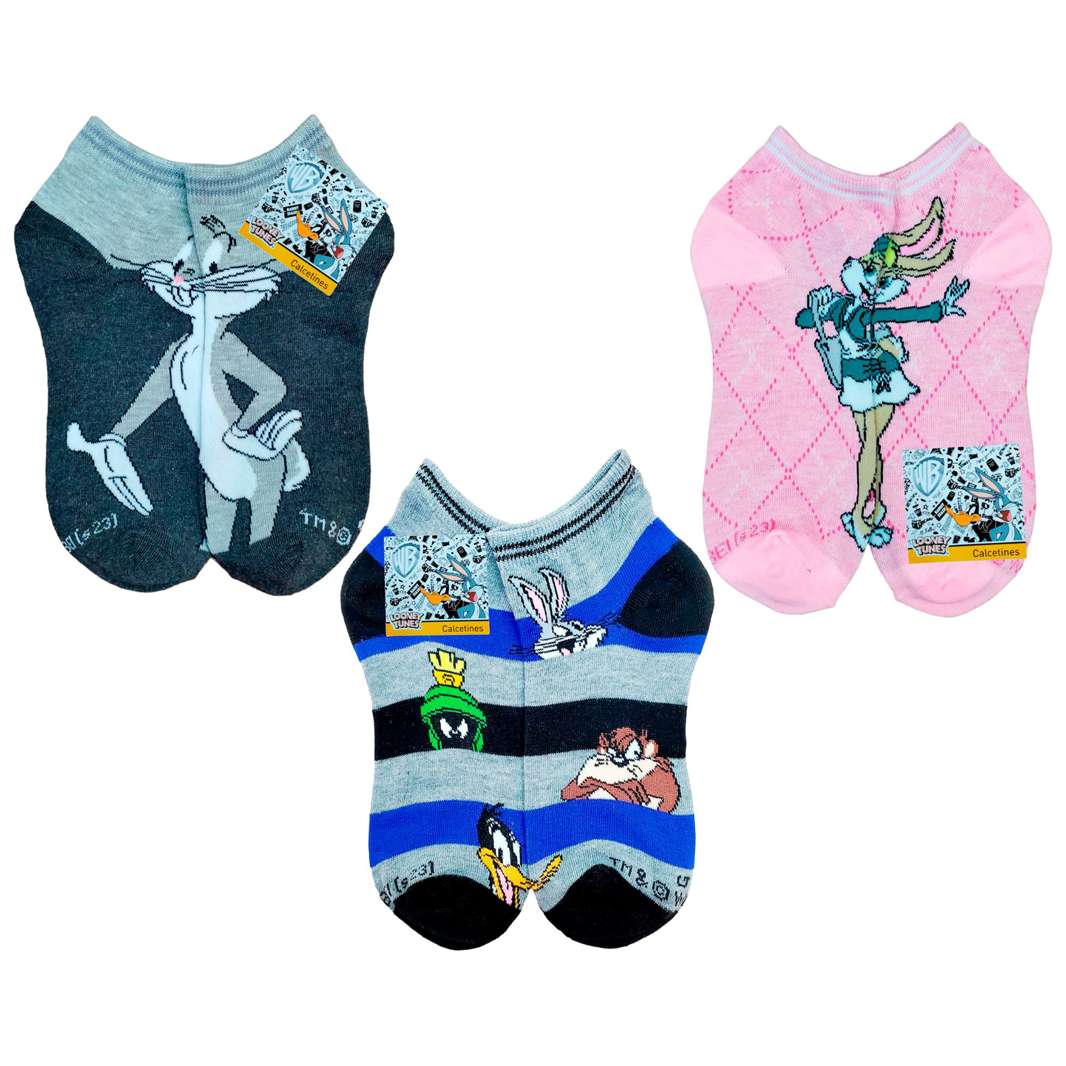 Tines Cortos Looney Tunes Unisex 12 Pares
