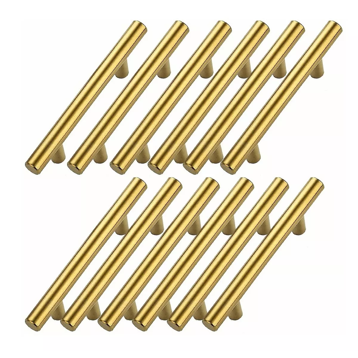 Juego Herrajes De Acero Inoxidable, Jaladeras Dorado,12 Piezas