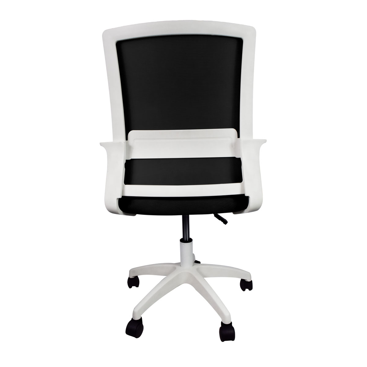 Silla de Escritorio Ergonomica para Oficina Moderna Giratoria Negro con Blanco OLU KT-251