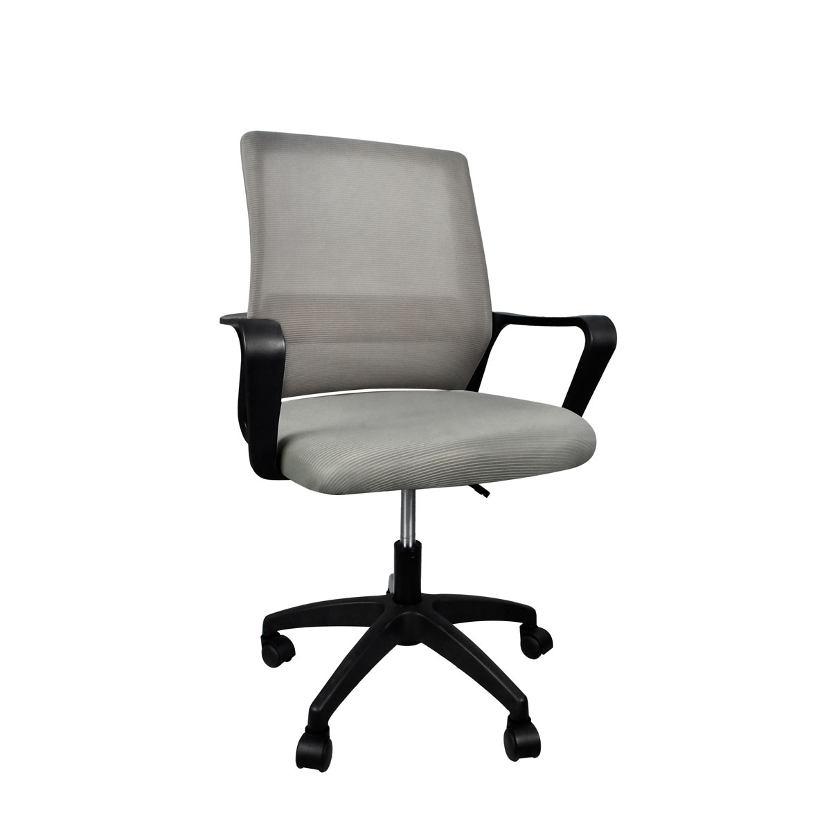 Silla de Escritorio Ergonomica para Oficina Moderna Giratoria Gris con Negro OLU KT-251