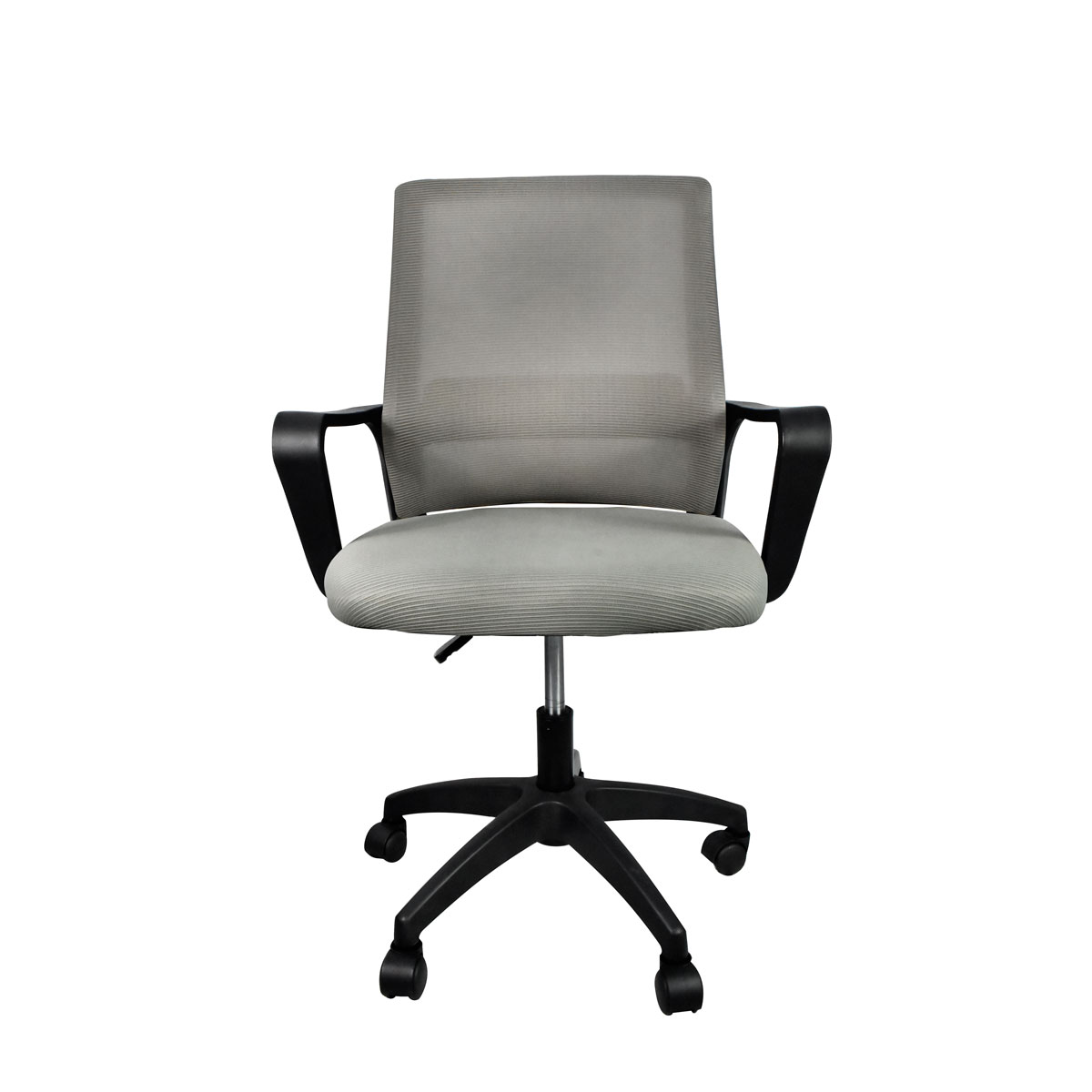 Silla de Escritorio Ergonomica para Oficina Moderna Giratoria Gris con Negro OLU KT-251