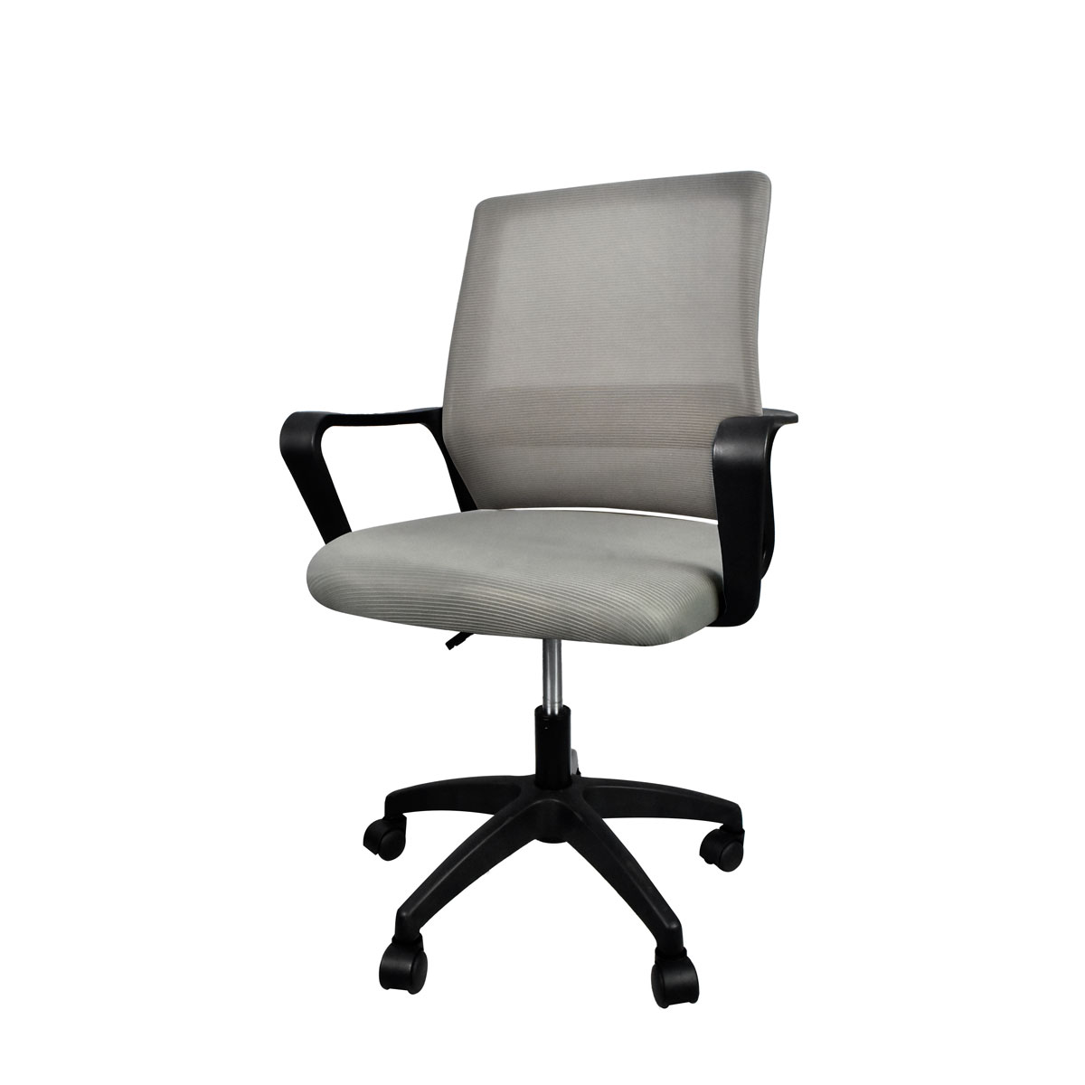 Silla de Escritorio Ergonomica para Oficina Moderna Giratoria Gris con Negro OLU KT-251