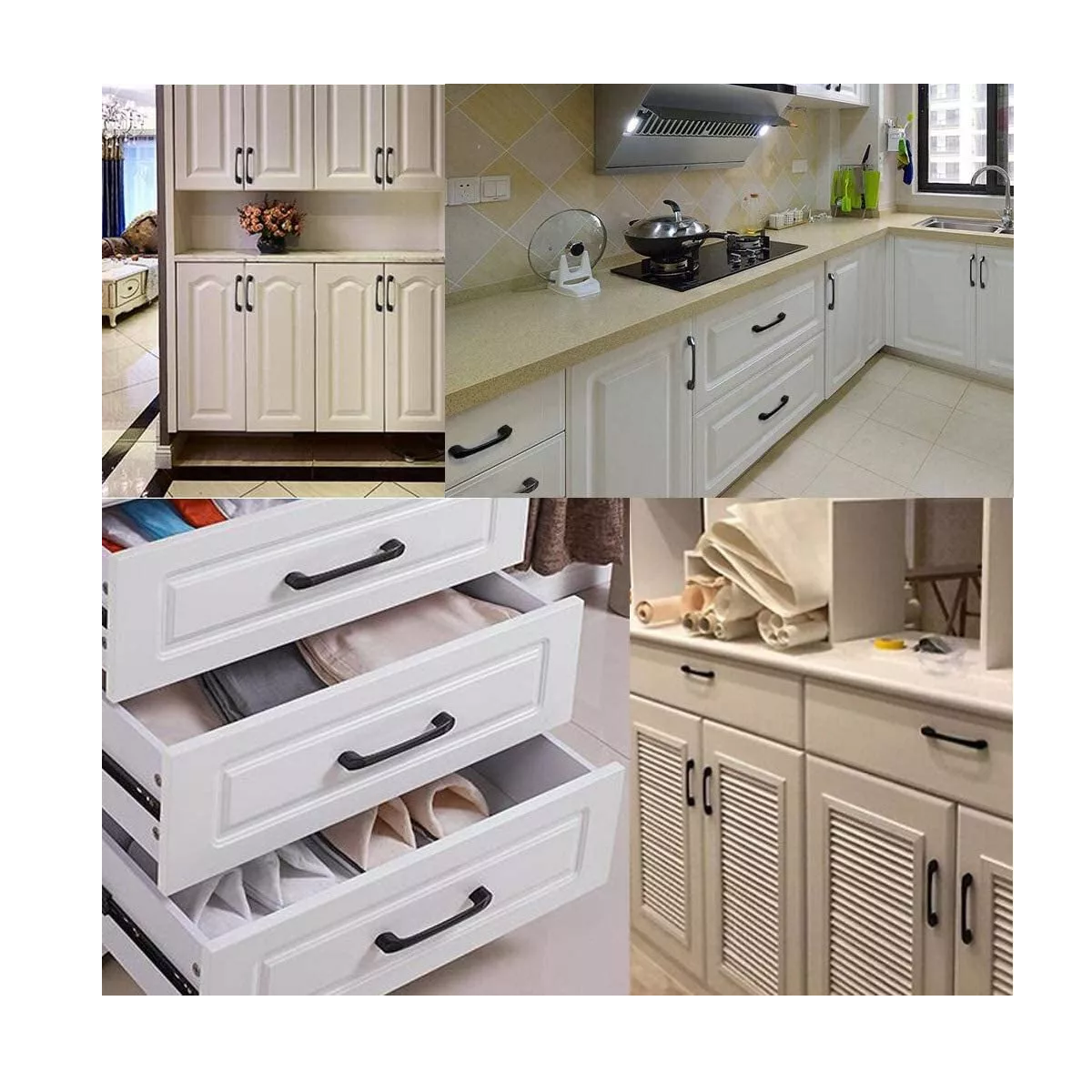 Juego Jaladeras Para Cajones De Aluminio 10 Piezas