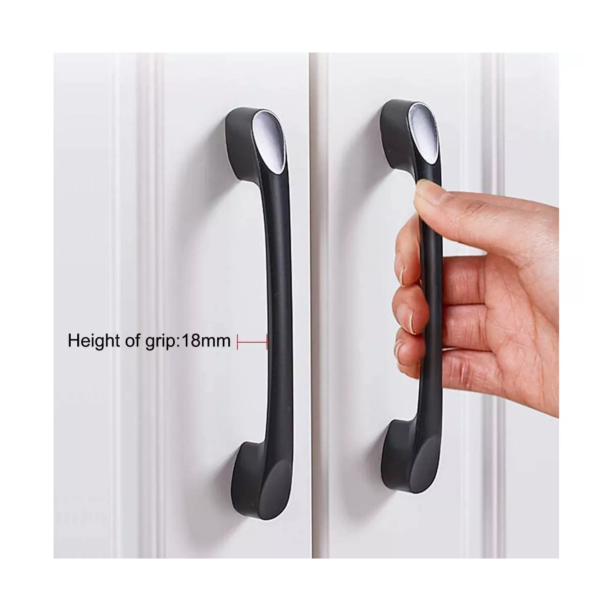 Juego Jaladeras Para Cajones De Aluminio 10 Piezas