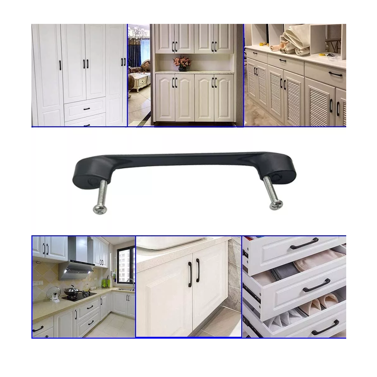 Juego Jaladeras Para Cajones De Aluminio 10 Piezas