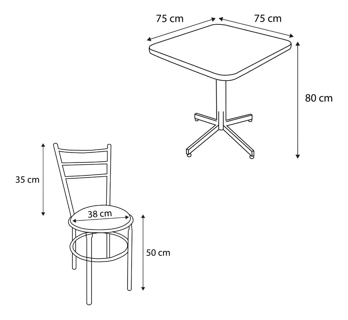 Mesa Con Sillas Para Restaurante Bar Cocina Lounge Cafetería