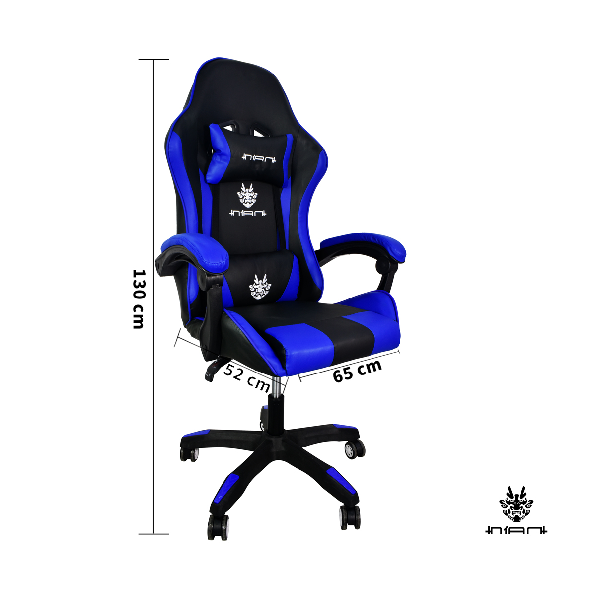 Silla Gamer Reclinable Ergonómica Ajustable Para PC Gaming Azul Marca NIAN