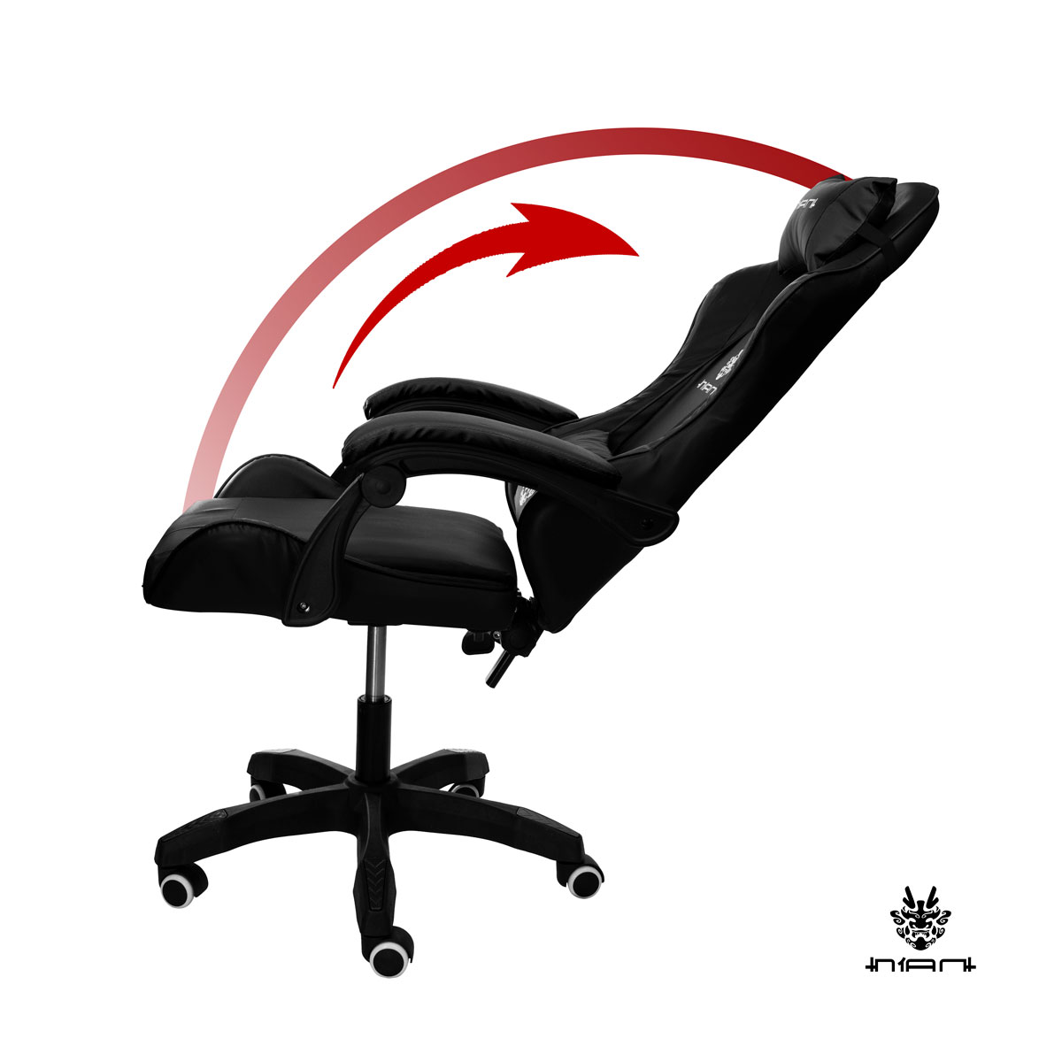 Silla Gamer Reclinable Ergonómica Ajustable Para PC Gaming Amarilla Marca Nian