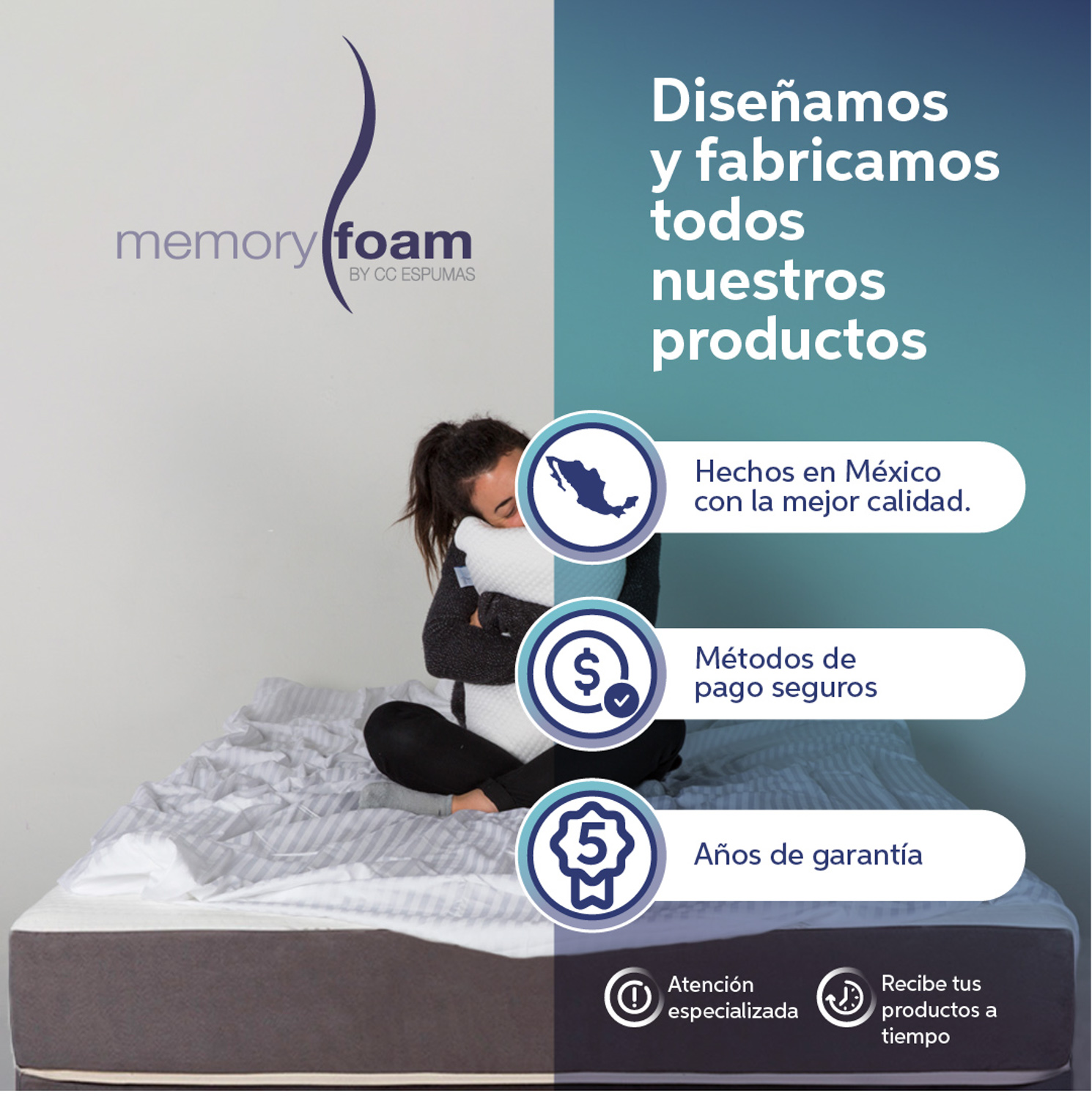 Memory Foam Dreambox Colchón En Caja, Individual