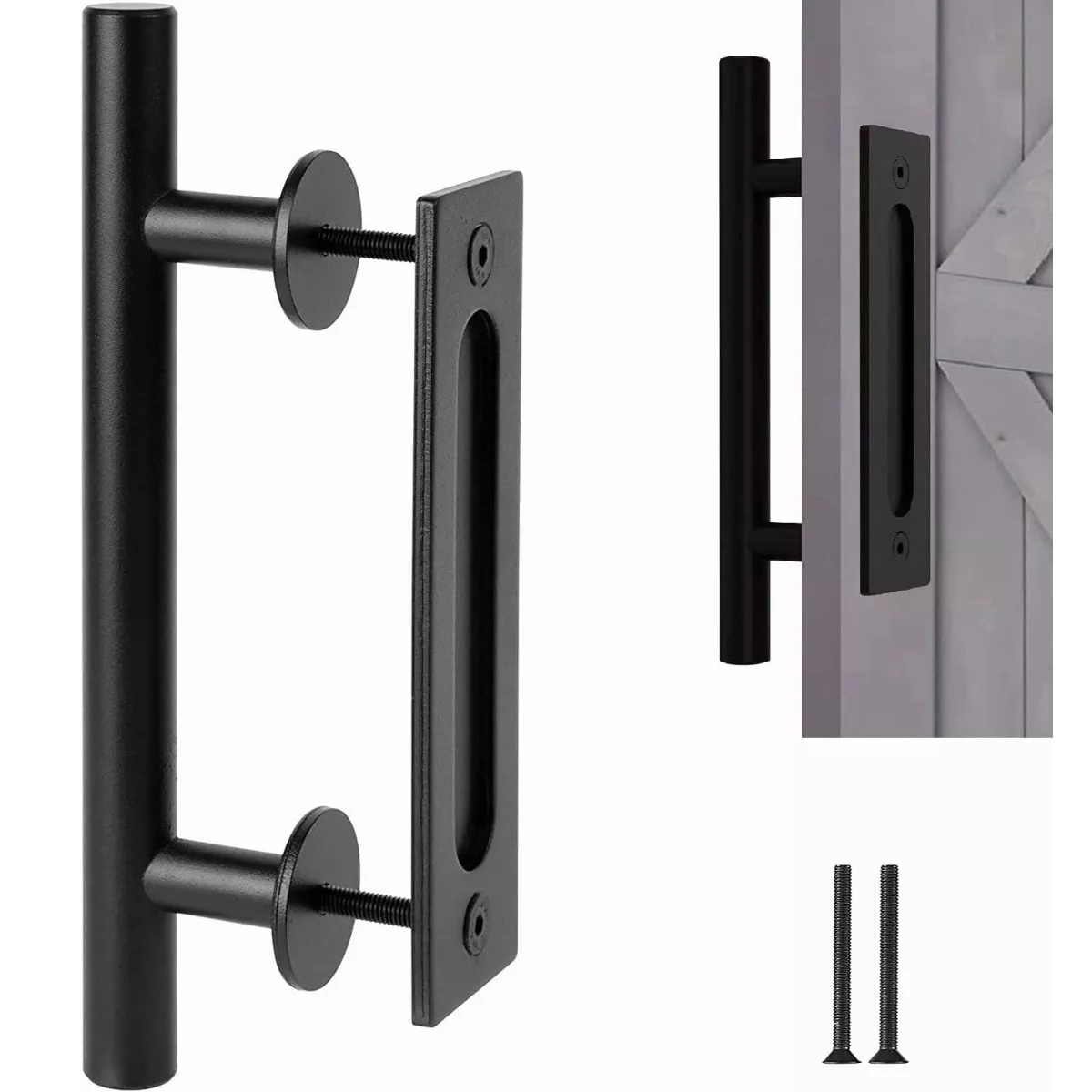 Jaladera De Acero Inoxidable Para Puerta De Granero 30+18cm