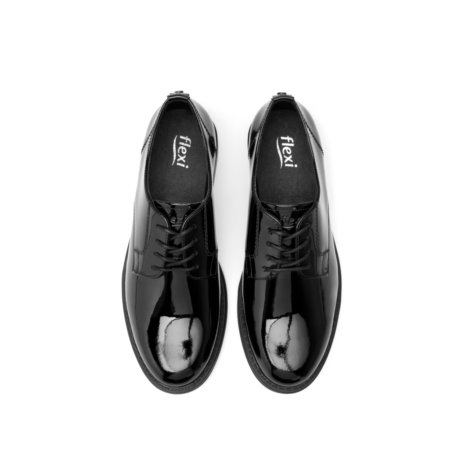 Zapato De Vestir Negro Charol Flexi Dama 
