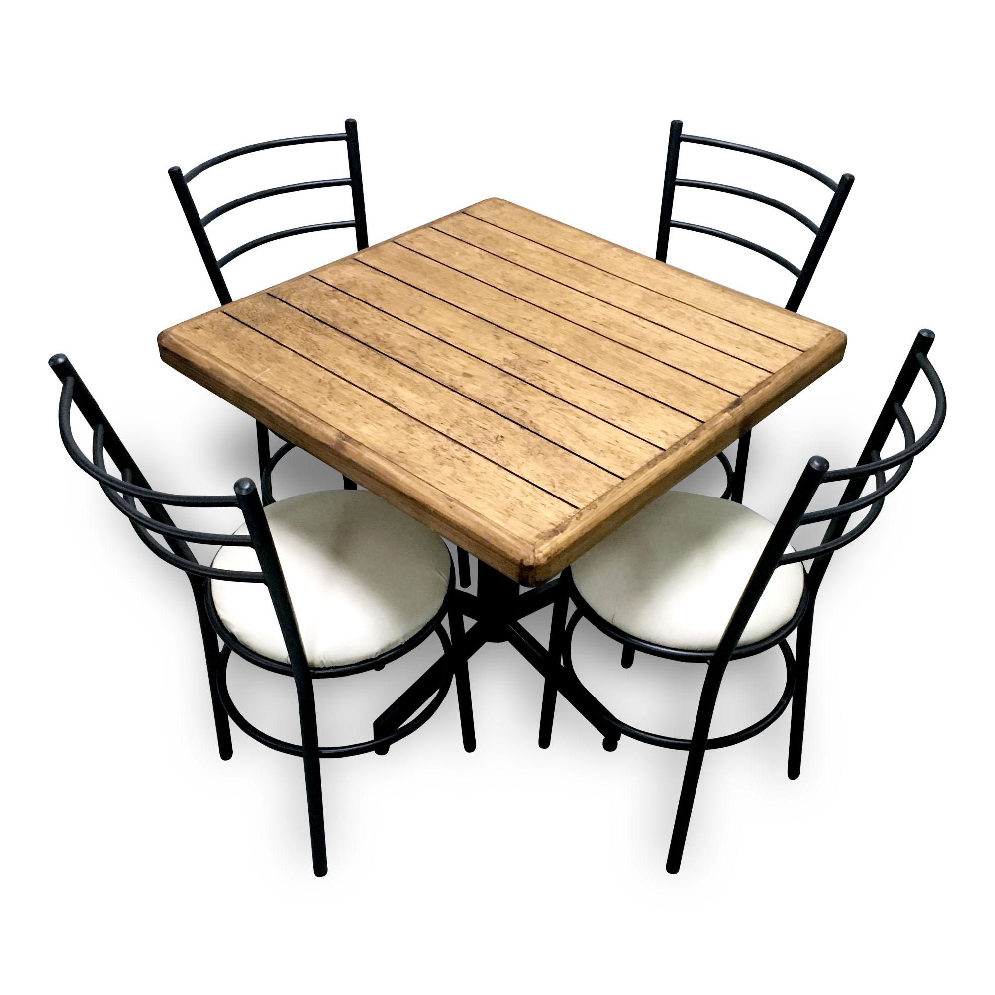 Mesa De Madera Sillas Para Restaurante Bar Cafetería Lounge