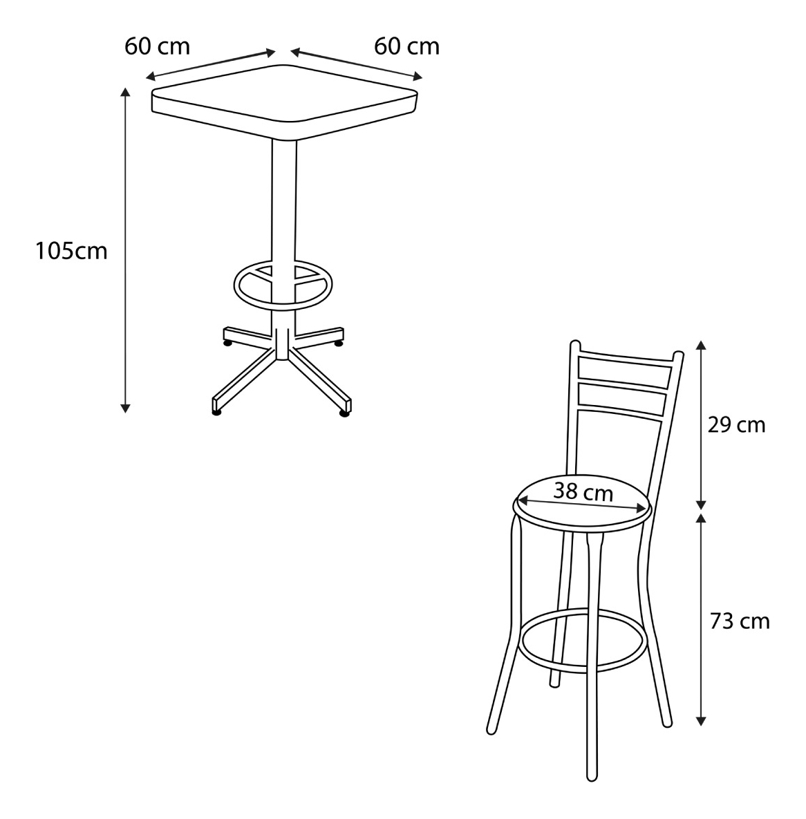 Mesa Periquera Con Bancos Restaurante Bar Lounge Cafetería