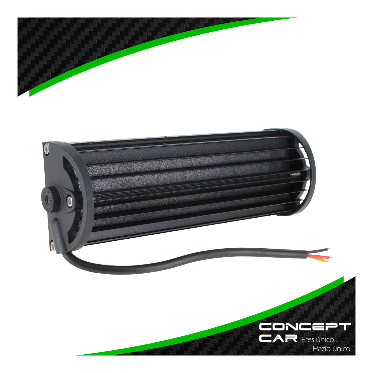 Barra 13 Led Lupa Bicolor Fija Estrobo 8 Pulgadas 12-24v