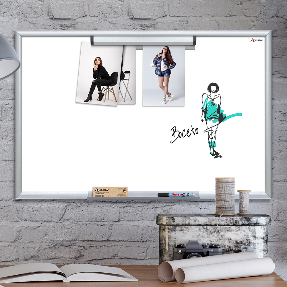 Pizarra Pintarrón Escolar Clásico Pizarrón Alfra 90x 240 cm