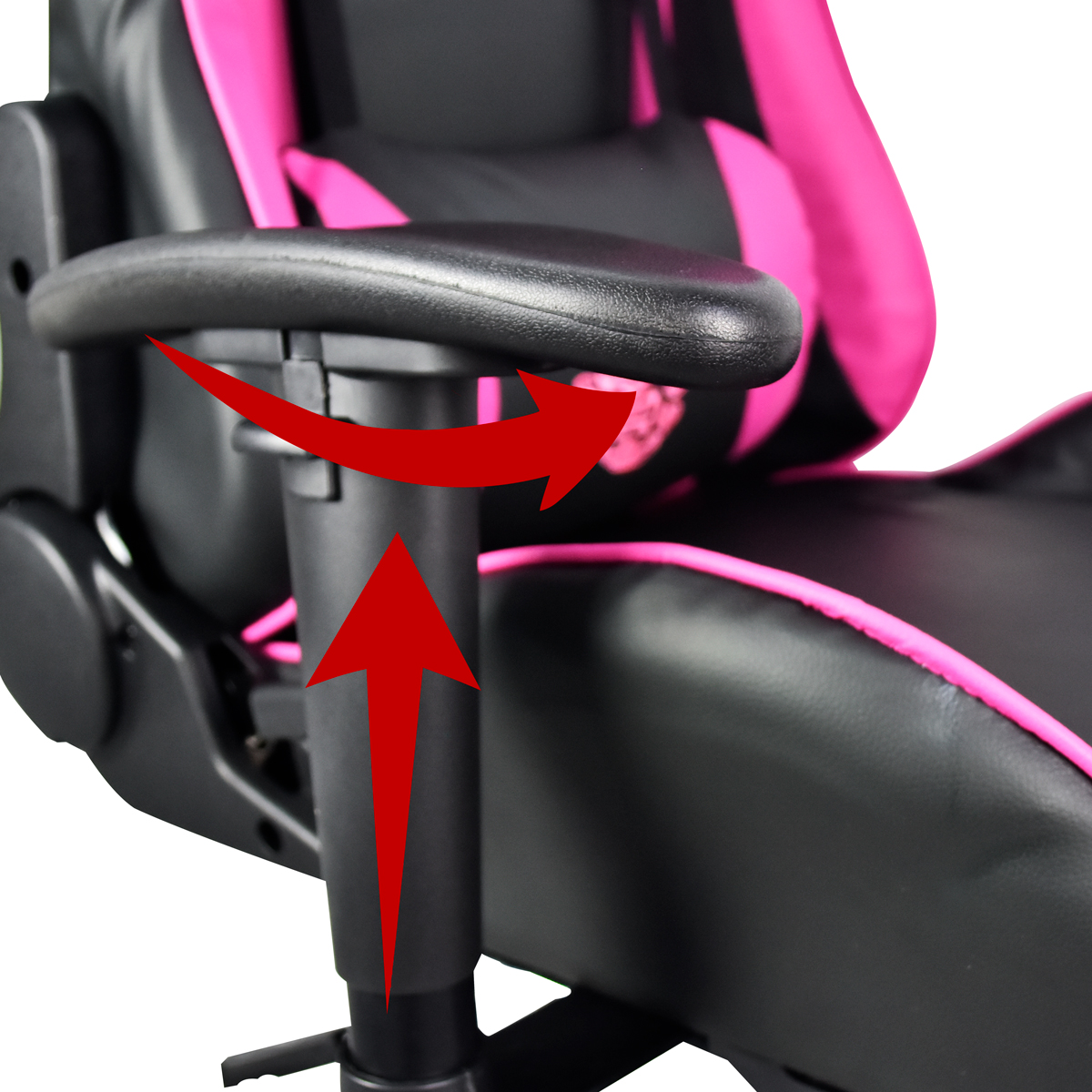 Silla Gamer Reclinable Ergonomica Ajustable Con Reposa Pies Rosa Pc Gaming NIAN 