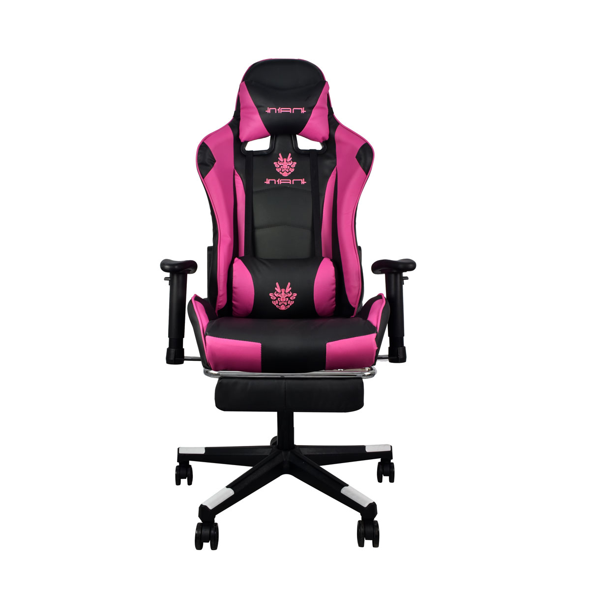 Silla Gamer Reclinable Ergonomica Ajustable Con Reposa Pies Rosa Pc Gaming NIAN 