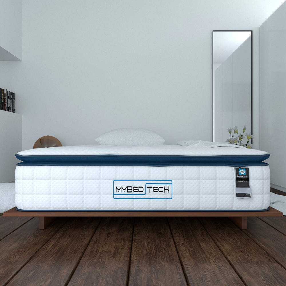 Colchón Con Box Queen Size España Sealy Extra Suavidad