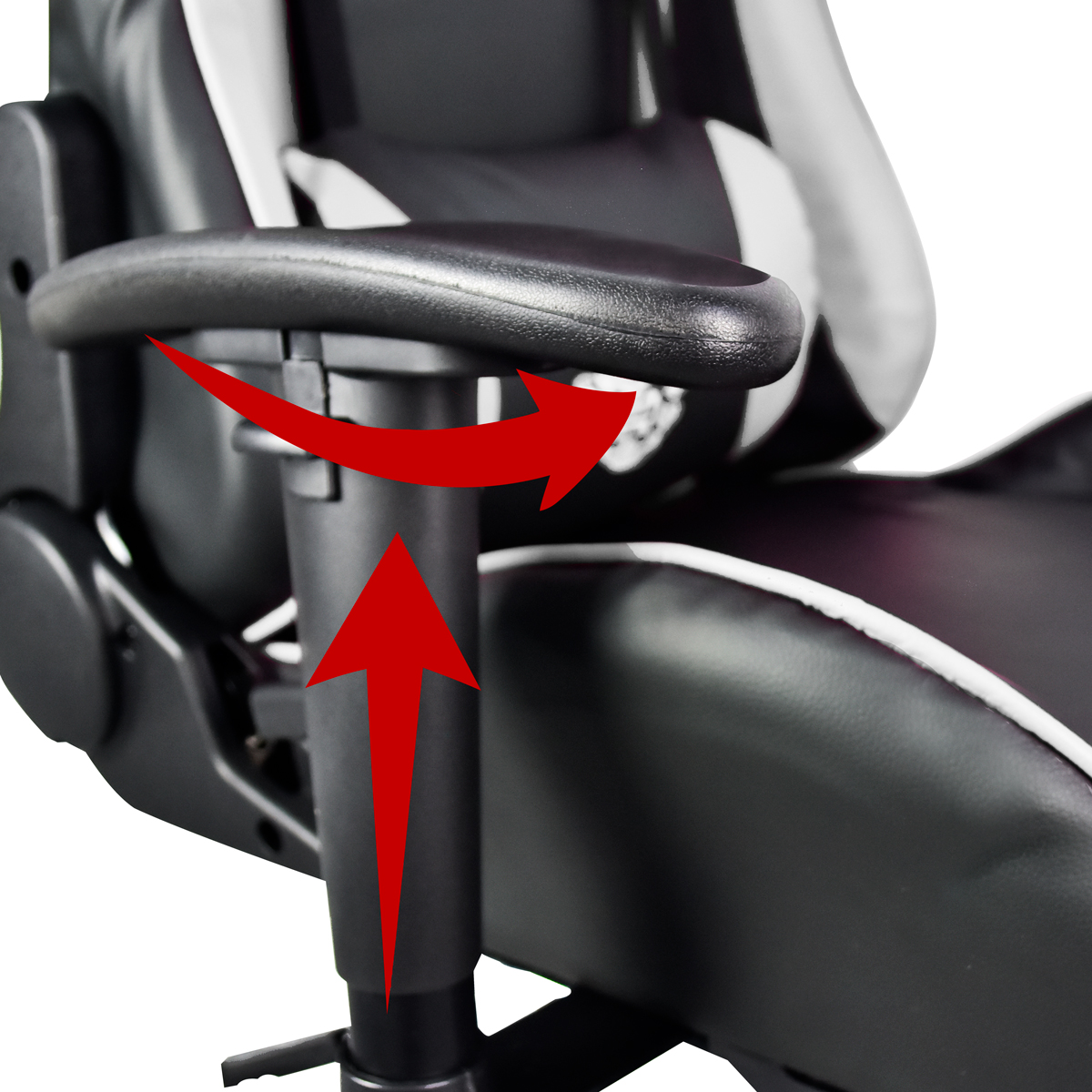 Silla Gamer Reclinable Ergonómica Ajustable Con Reposa Pies Blanca Pc Gaming NIAN