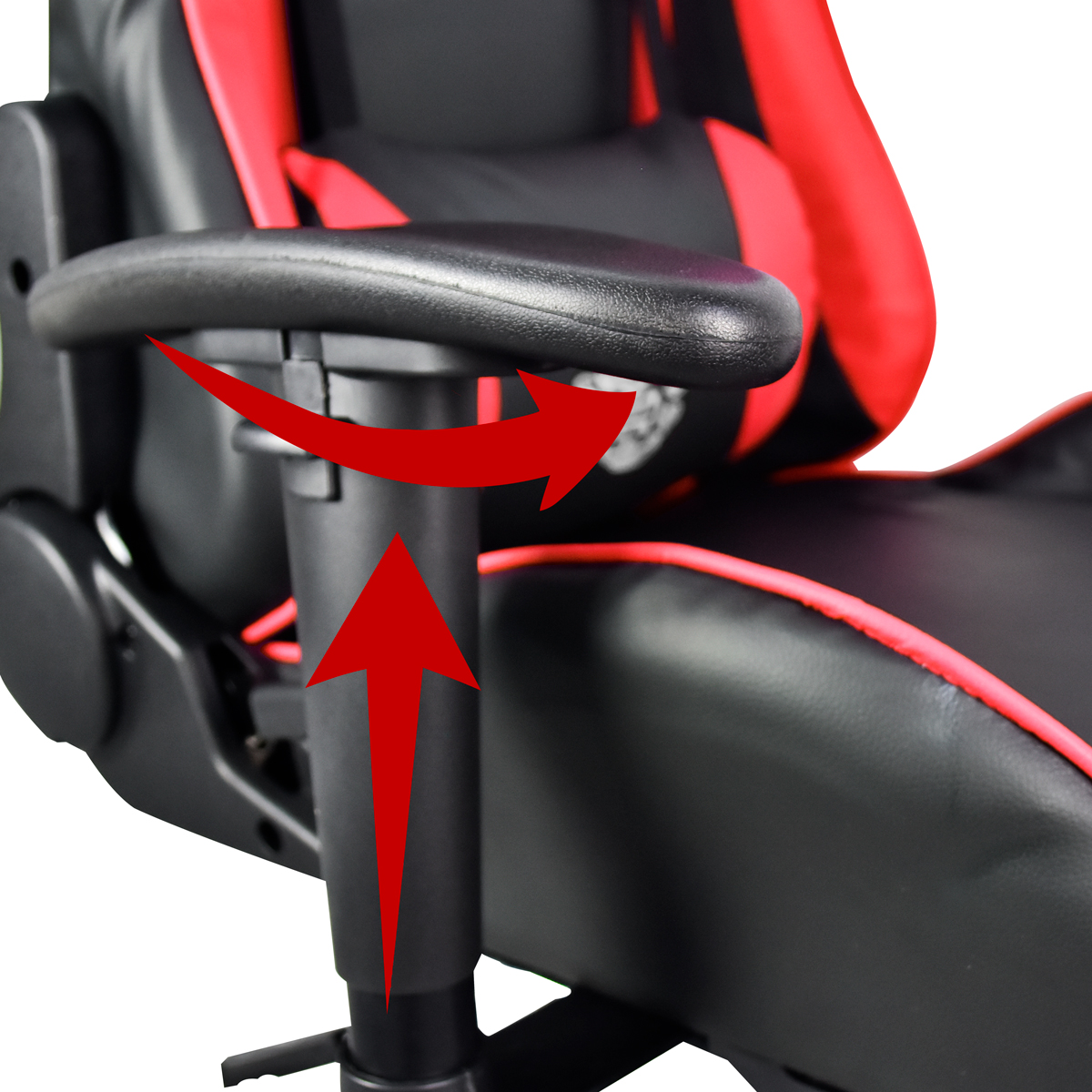 Silla Gamer Reclinable Ergonomica Ajustable Con Reposa Pies Roja Pc Gaming NIAN