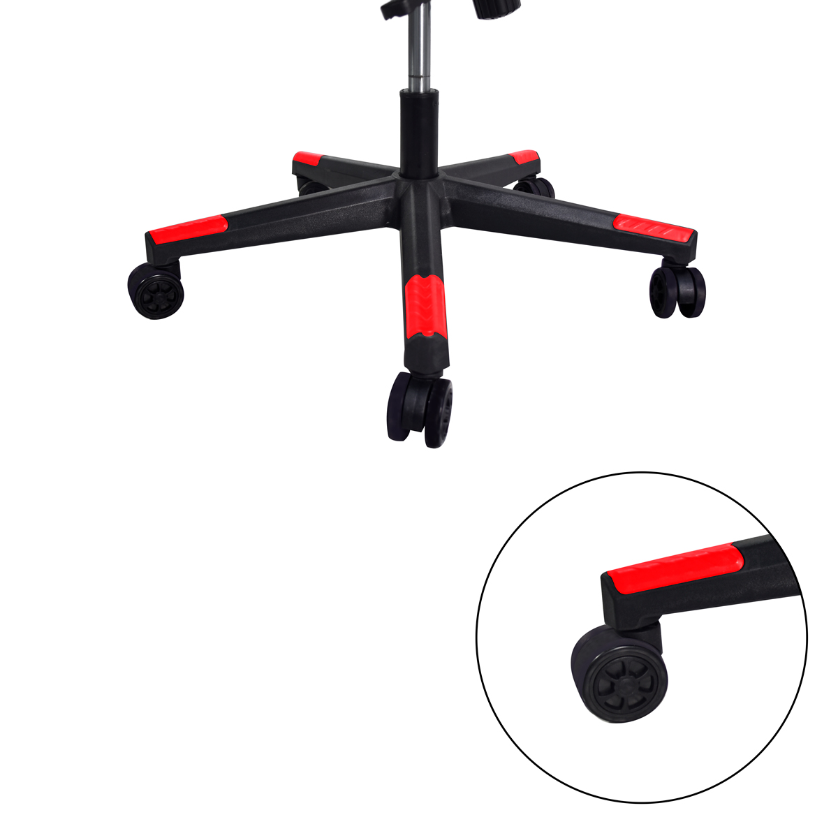 Silla Gamer Reclinable Ergonomica Ajustable Con Reposa Pies Roja Pc Gaming NIAN