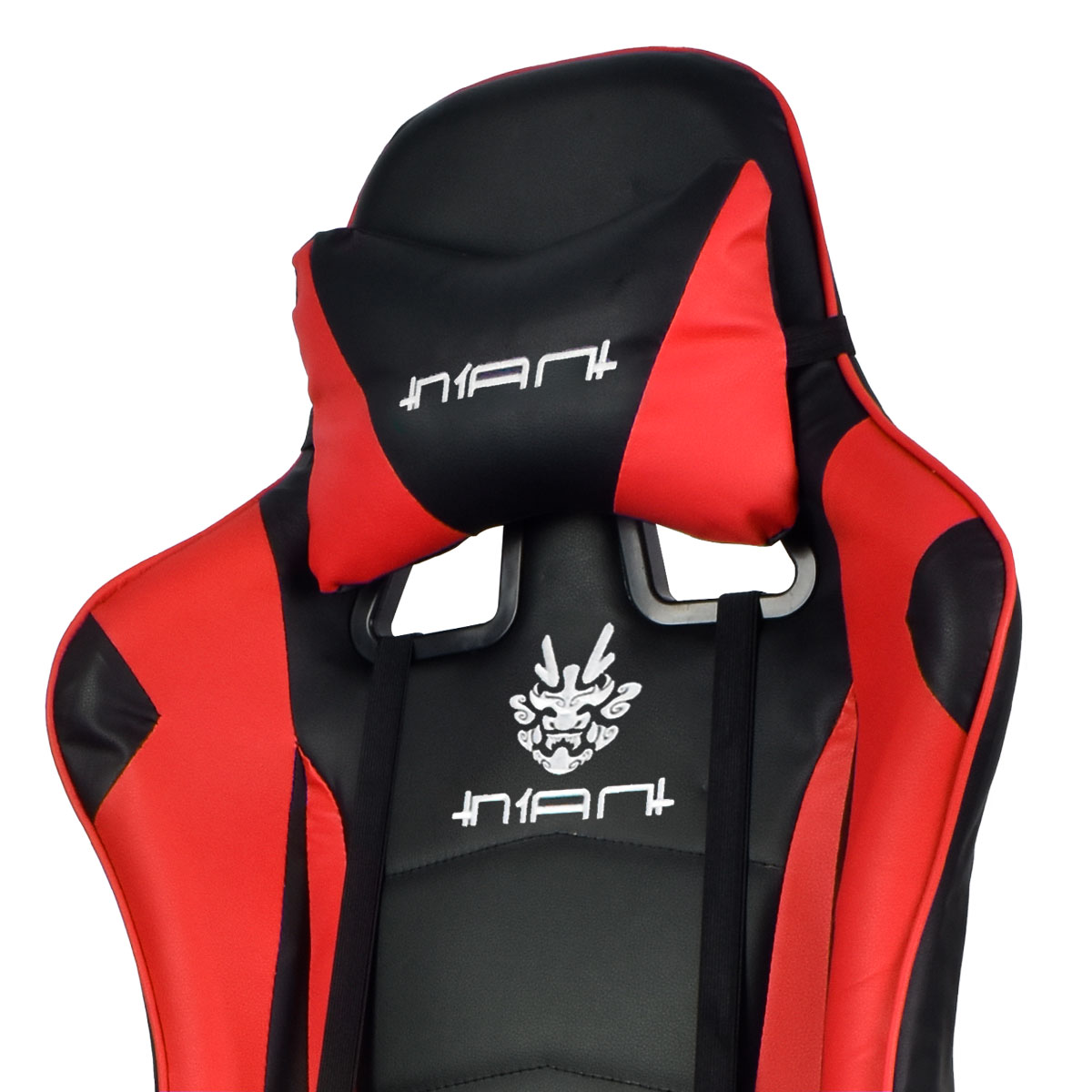 Silla Gamer Reclinable Ergonomica Ajustable Con Reposa Pies Roja Pc Gaming NIAN