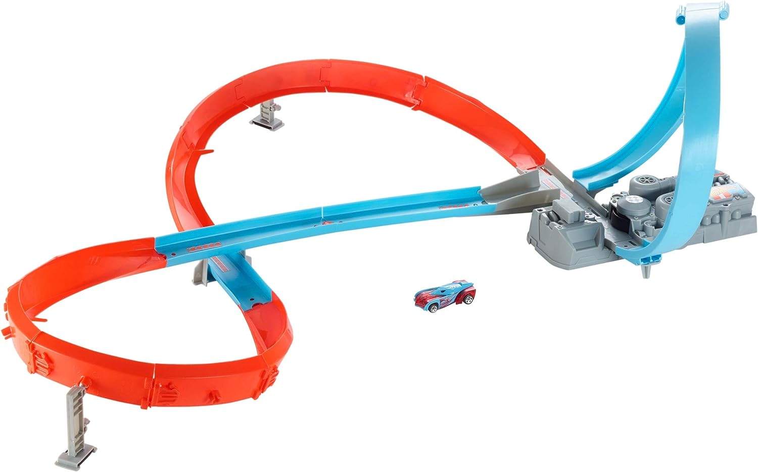 Set De 8 Piezas De Pista Curva Compatibles Con Hot Wheels – ABS Azul, Fáciles De Montar Para Circuitos Creativos