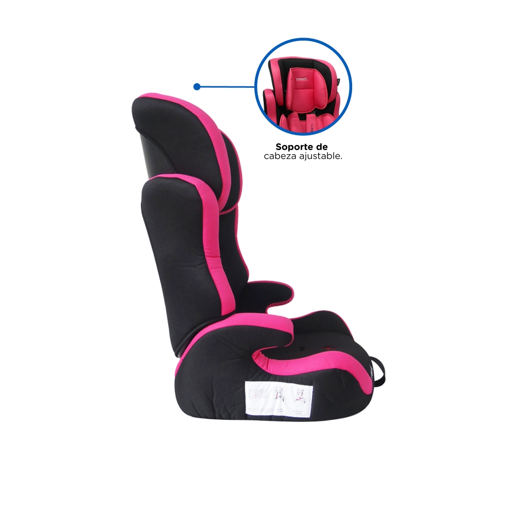 Autoasiento Booster Grupo 1-2-3 Rosa Infanti