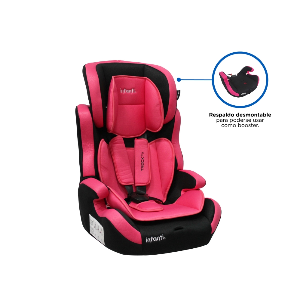 Autoasiento Booster Grupo 1-2-3 Rosa Infanti