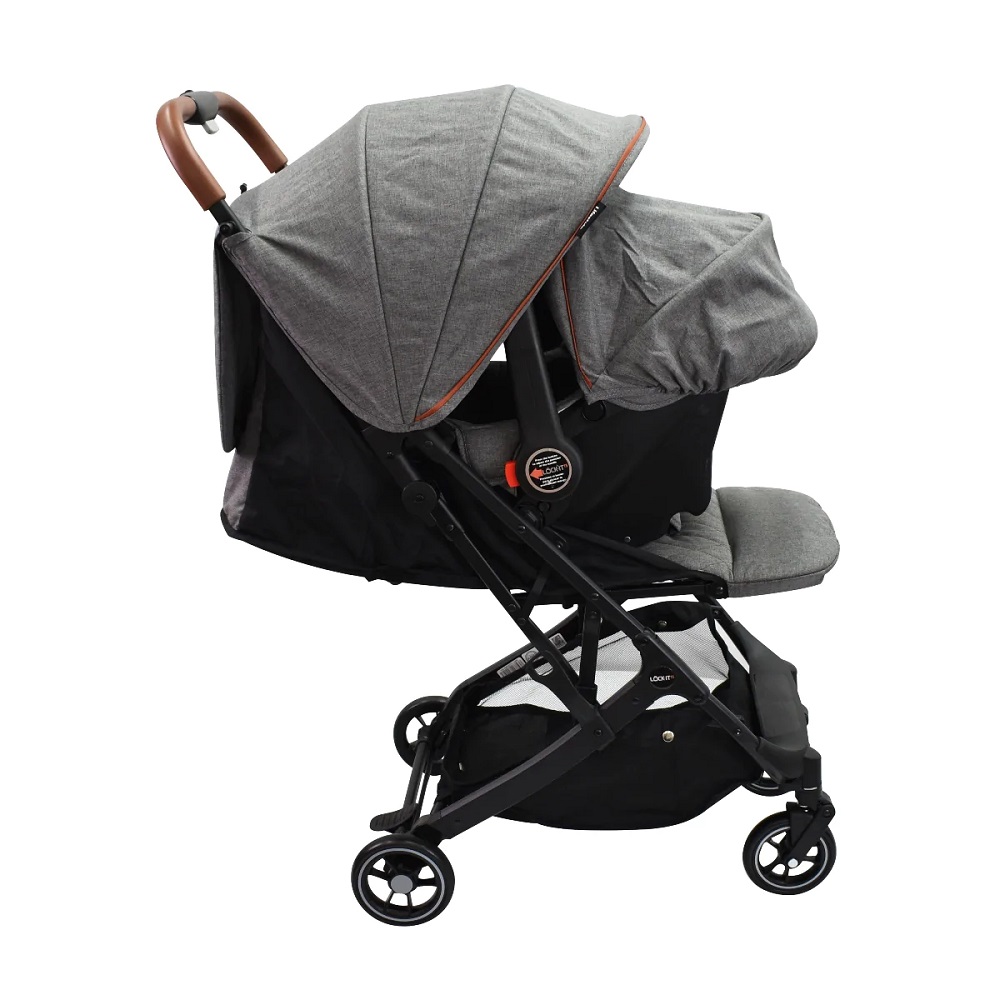 Carriola Sistema De Viaje Lock It Gris Con Negro Infanti