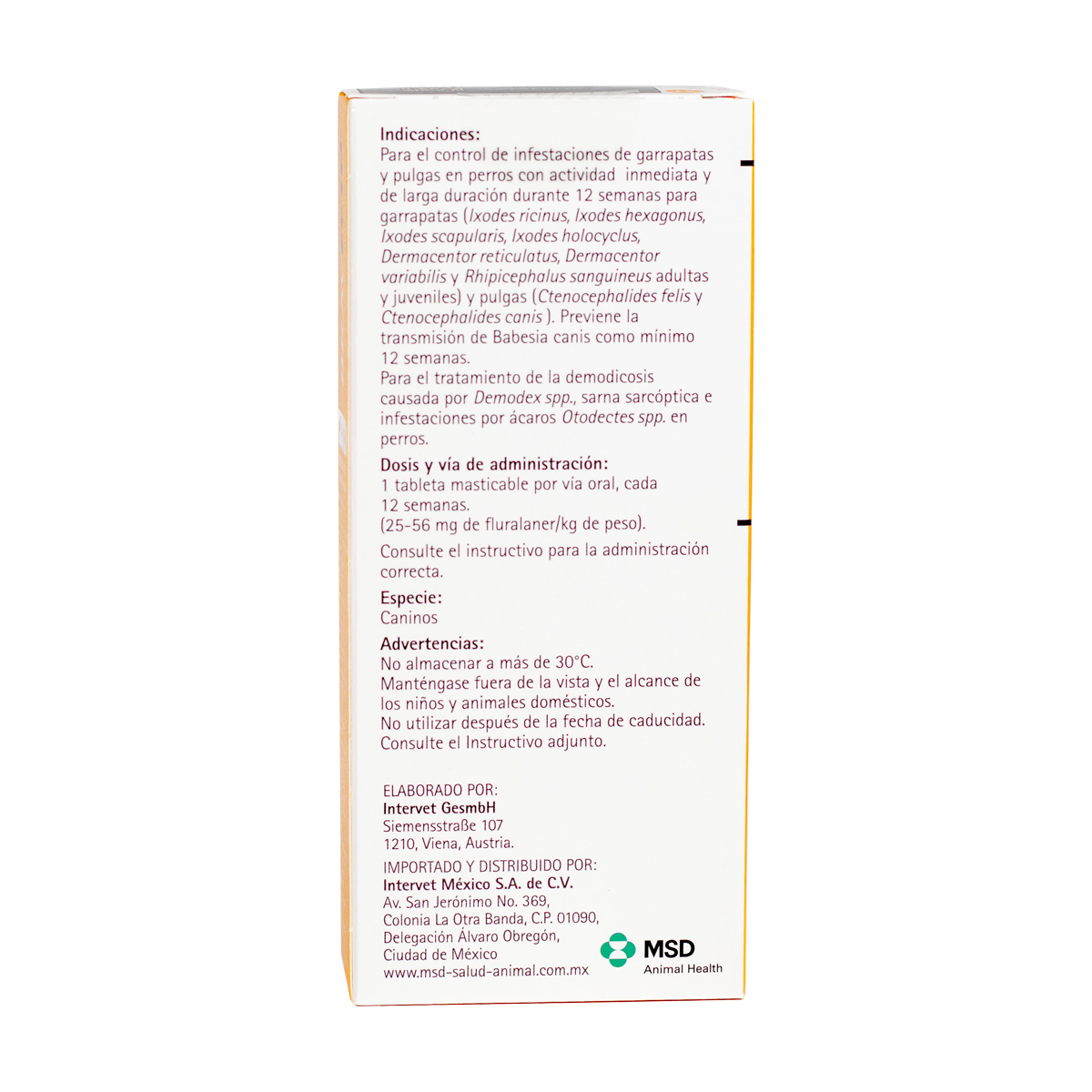 Bravecto Tableta 112 mg para Perros de 2 a 4.5 Kg