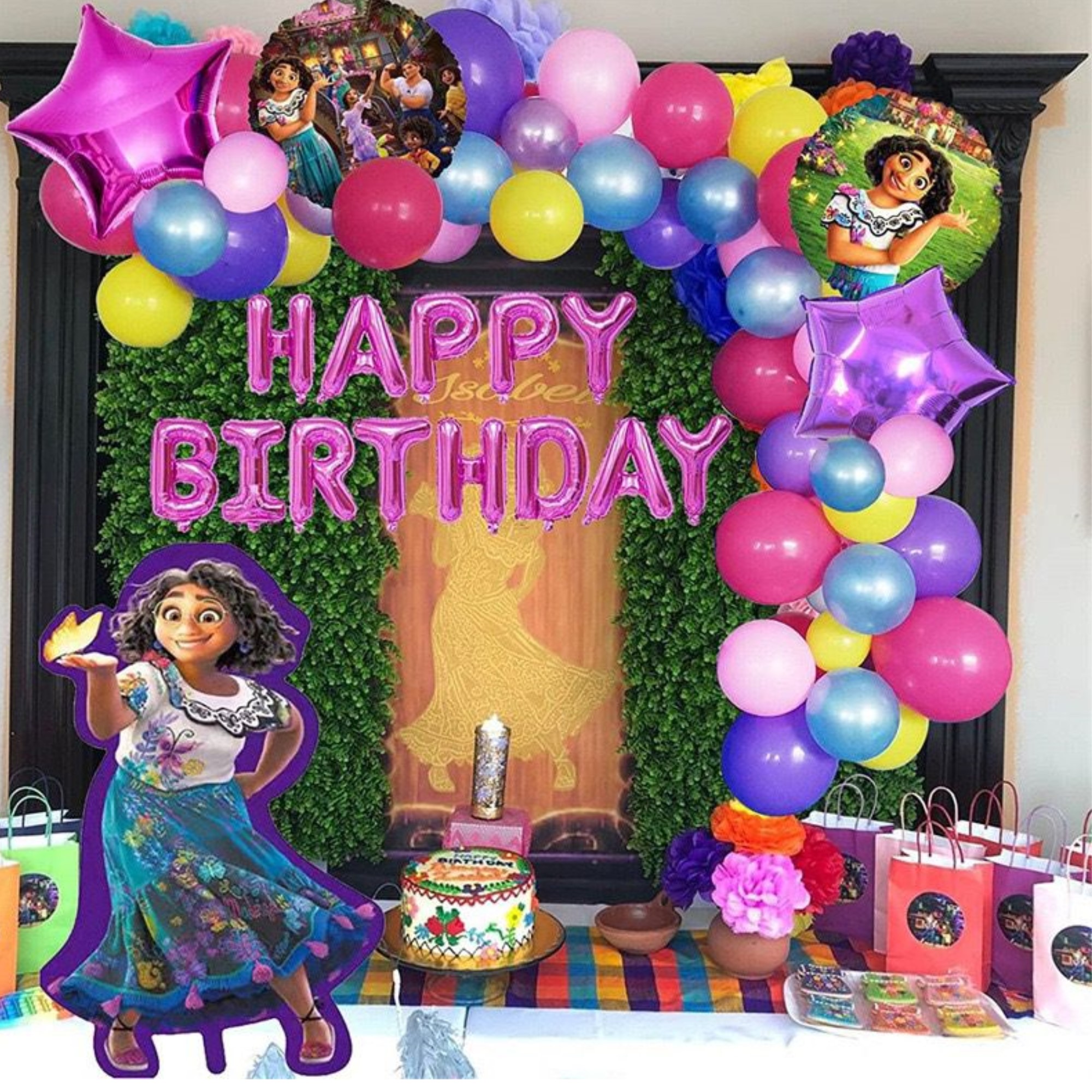 Globos De Cumpleaños Decoración Kit Fiesta 100 Pza mirabel