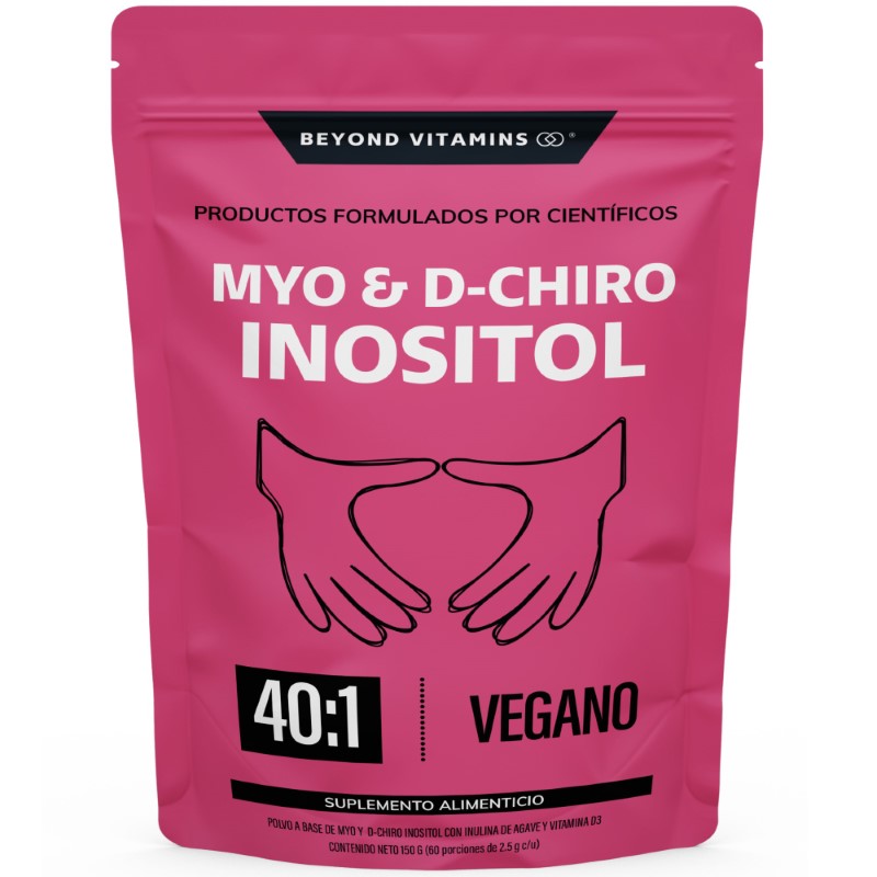 Suplemento Alimenticio Beyond Vitamins Myo y D-Chiro Inositol Vegano 150 gr