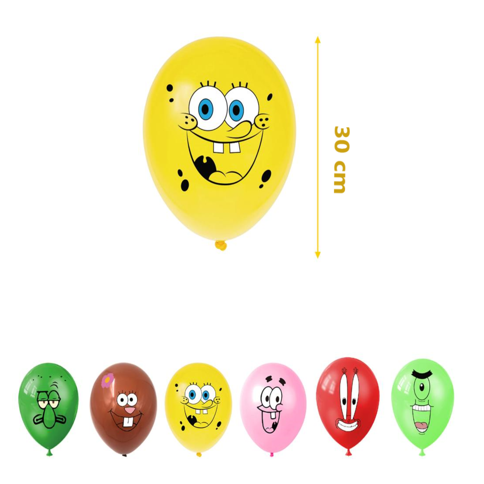 Globos De Cumpleaños Decoración Kit De Fiesta Bob Esponja