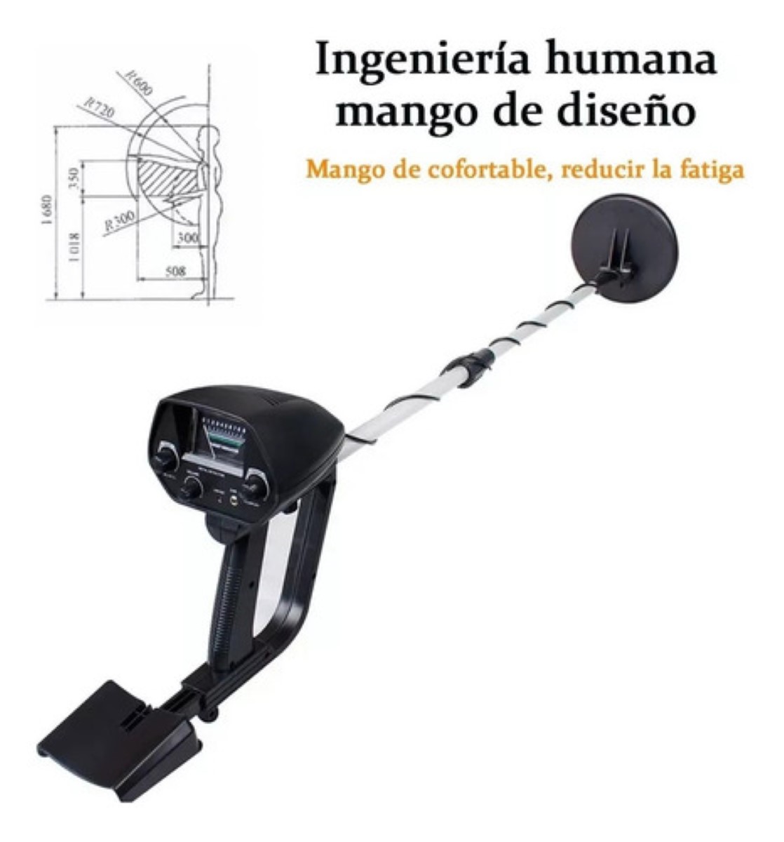 Detector Metales Subterraneos Alta Precisión Encuentra Oro Negro