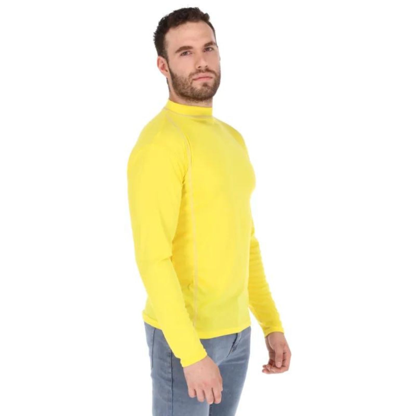 Paquete 3 Playeras Deportivas Manga Larga Gym Licra Stretch