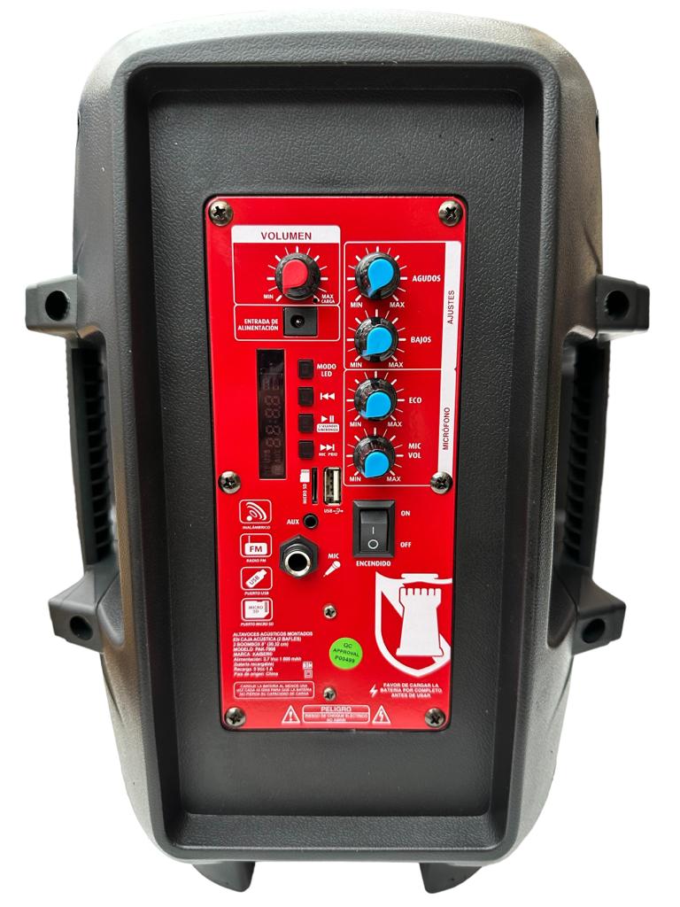 Kit De 2 Bafles Inalámbricos Sincronizables Kaiser PAK-7908 - Negro