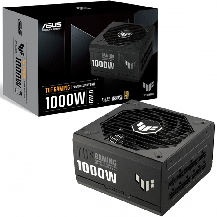 Fuente de Poder PC Gamer 1000W ASUS TUF Gaming 1000G 80 Plus Gold ATX Modular TUF-GAMING-1000G 