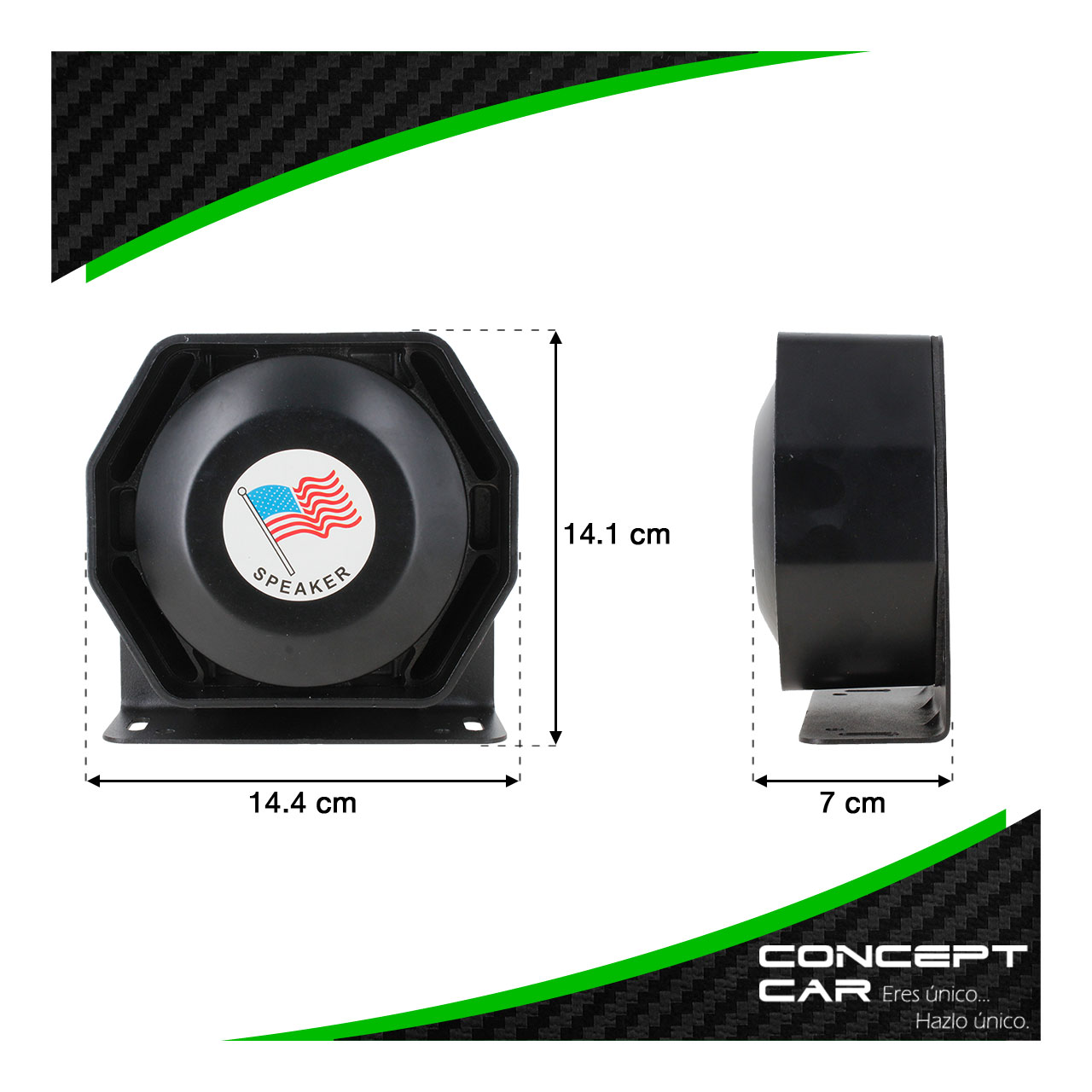 Sirena Altavoz Profesional Federal Micro Inalámbrico 200w